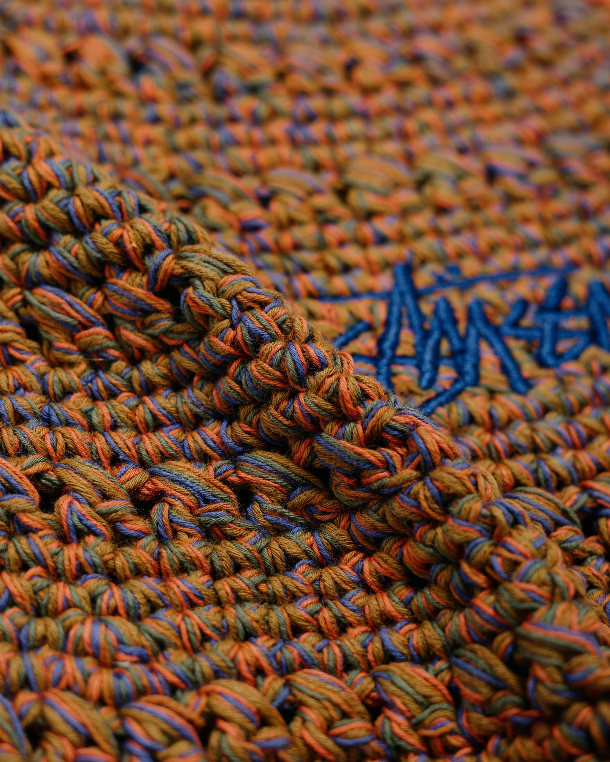 Stüssy Hemp Stock Knit Bucket Hat Multi Brown - Image 2