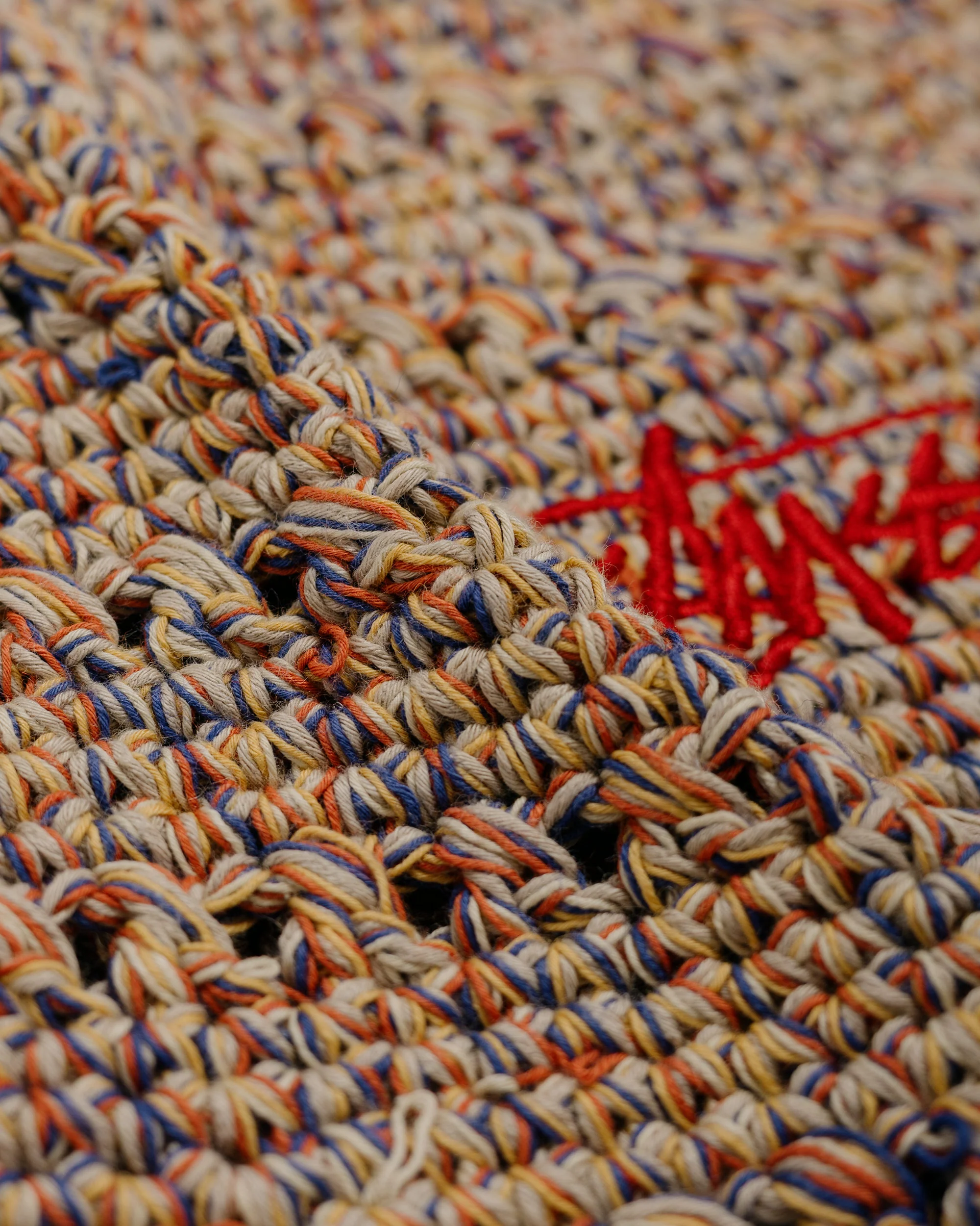 Stüssy Hemp Stock Knit Bucket Hat Multi Tan - Image 2