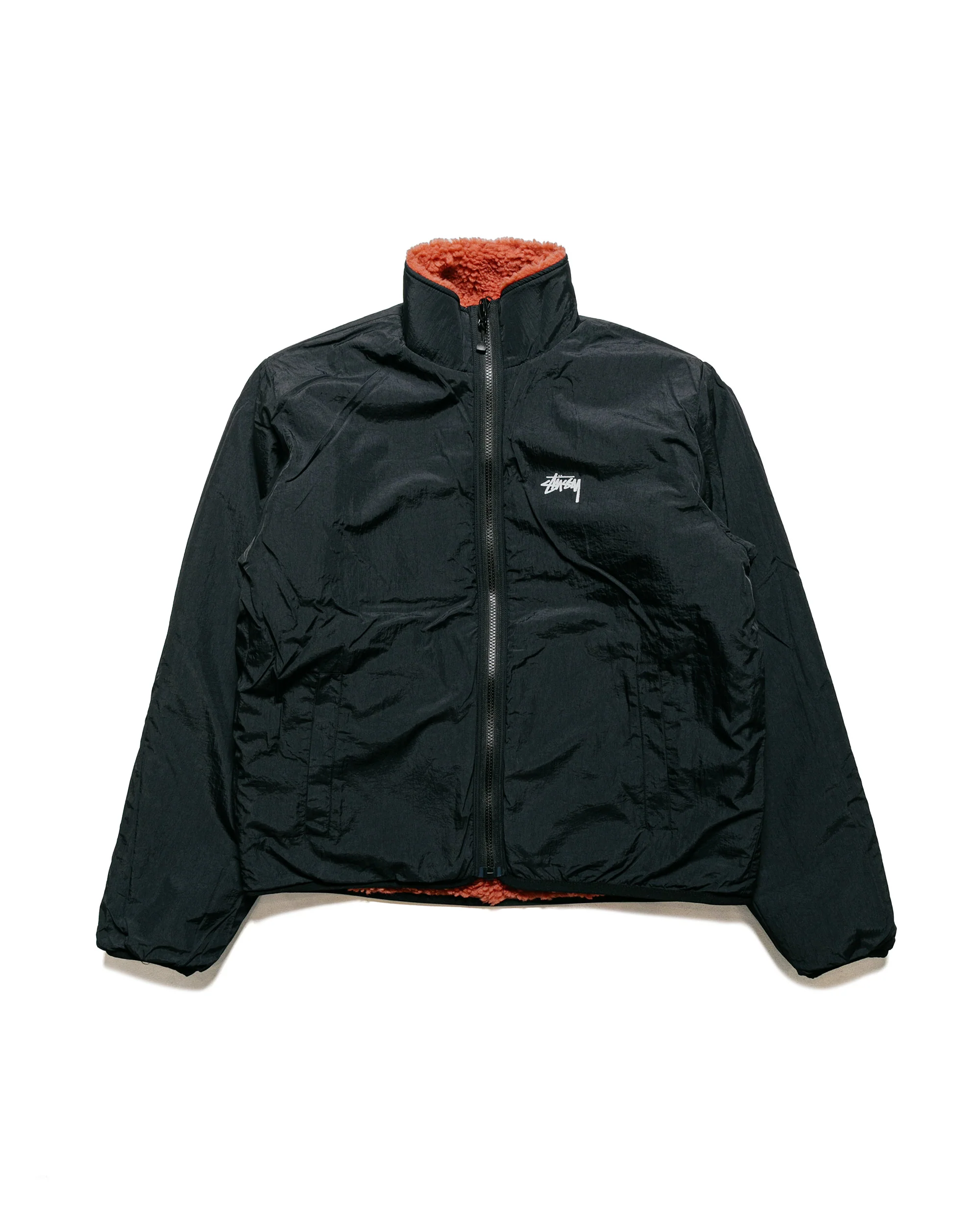 Stüssy Sherpa Reversible Jacket Terracotta - Image 2