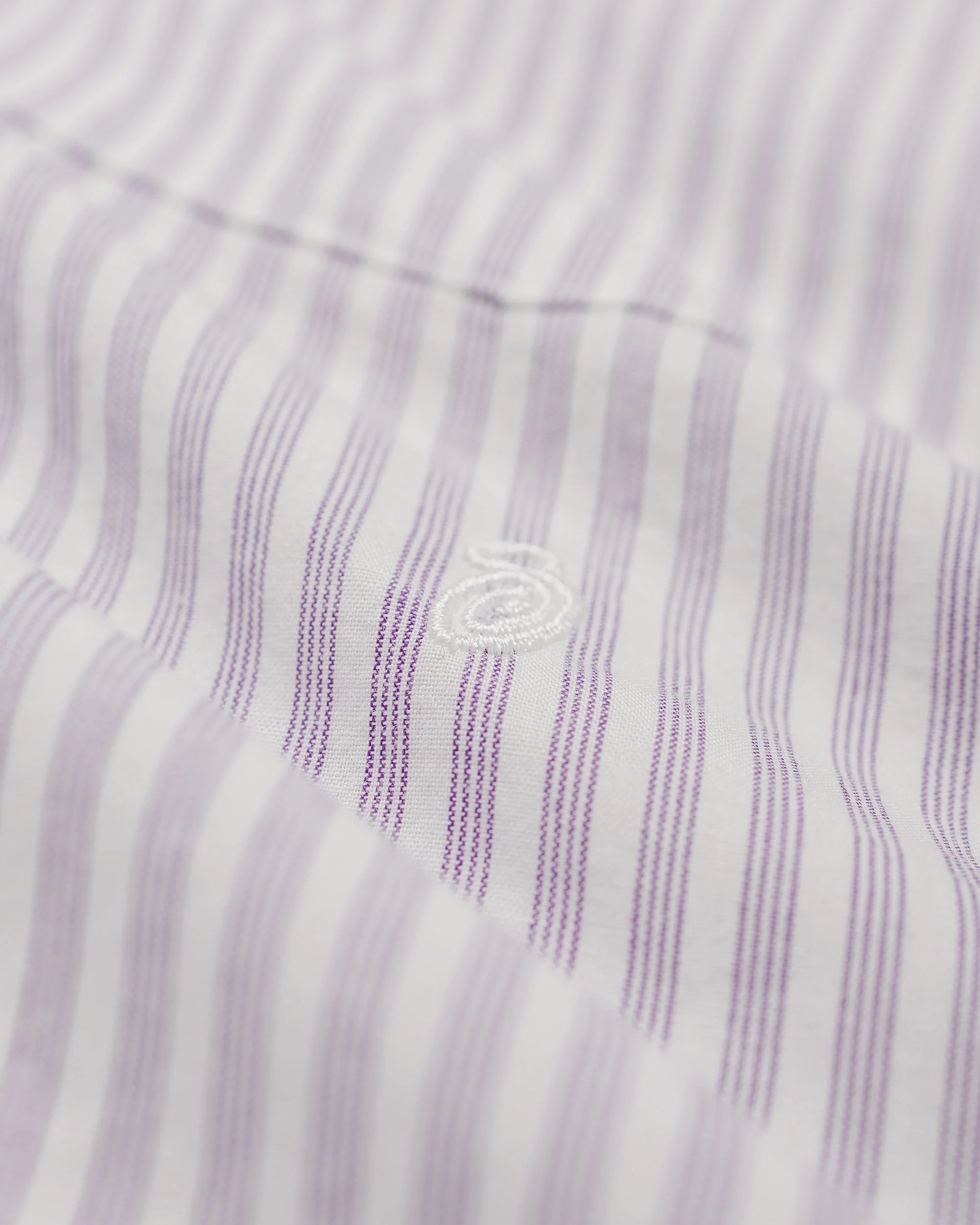 Stüssy Standard LS Shirt Purple Stripe - Image 2
