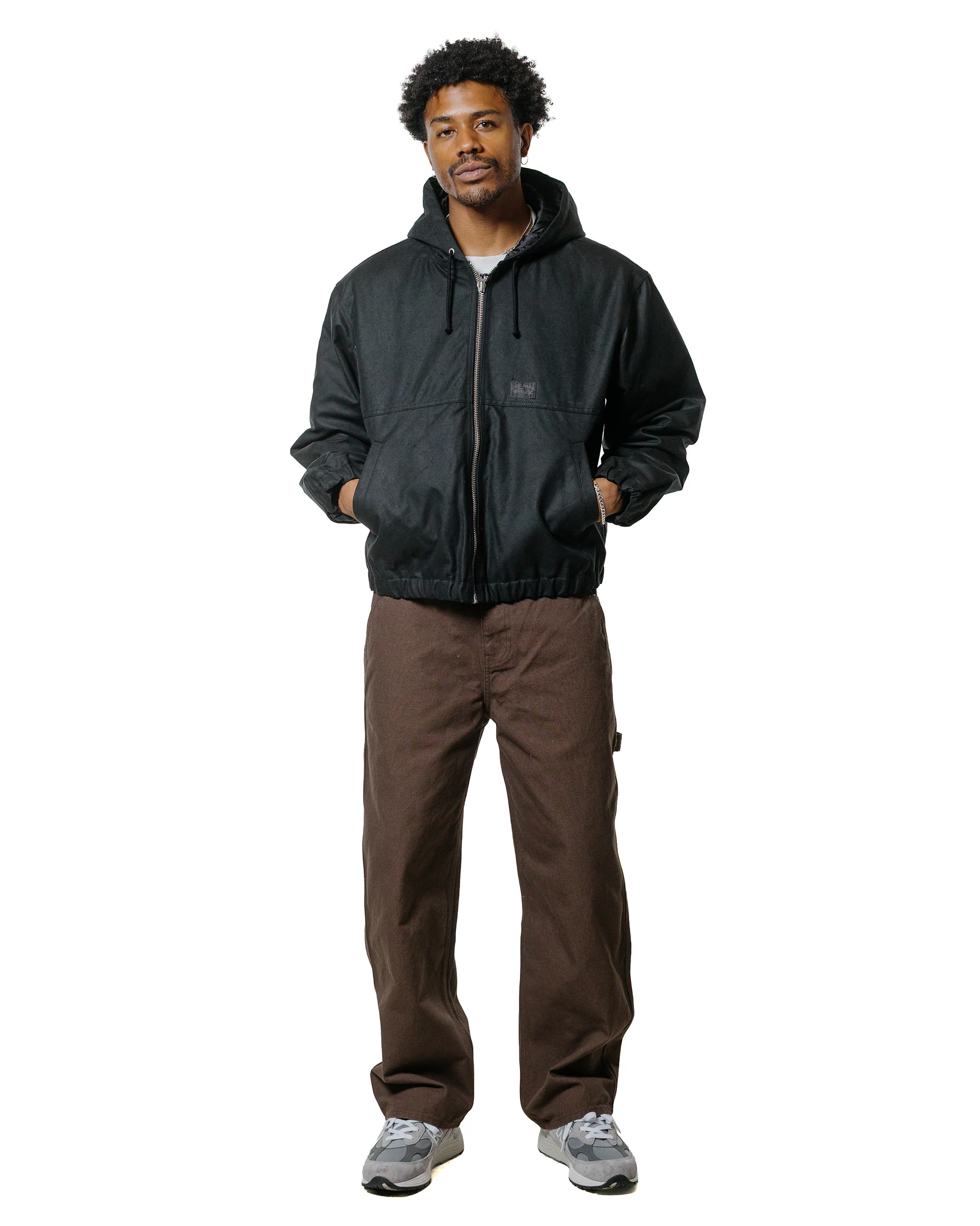 Stüssy Work Jacket Waxed Cotton Black - Image 4