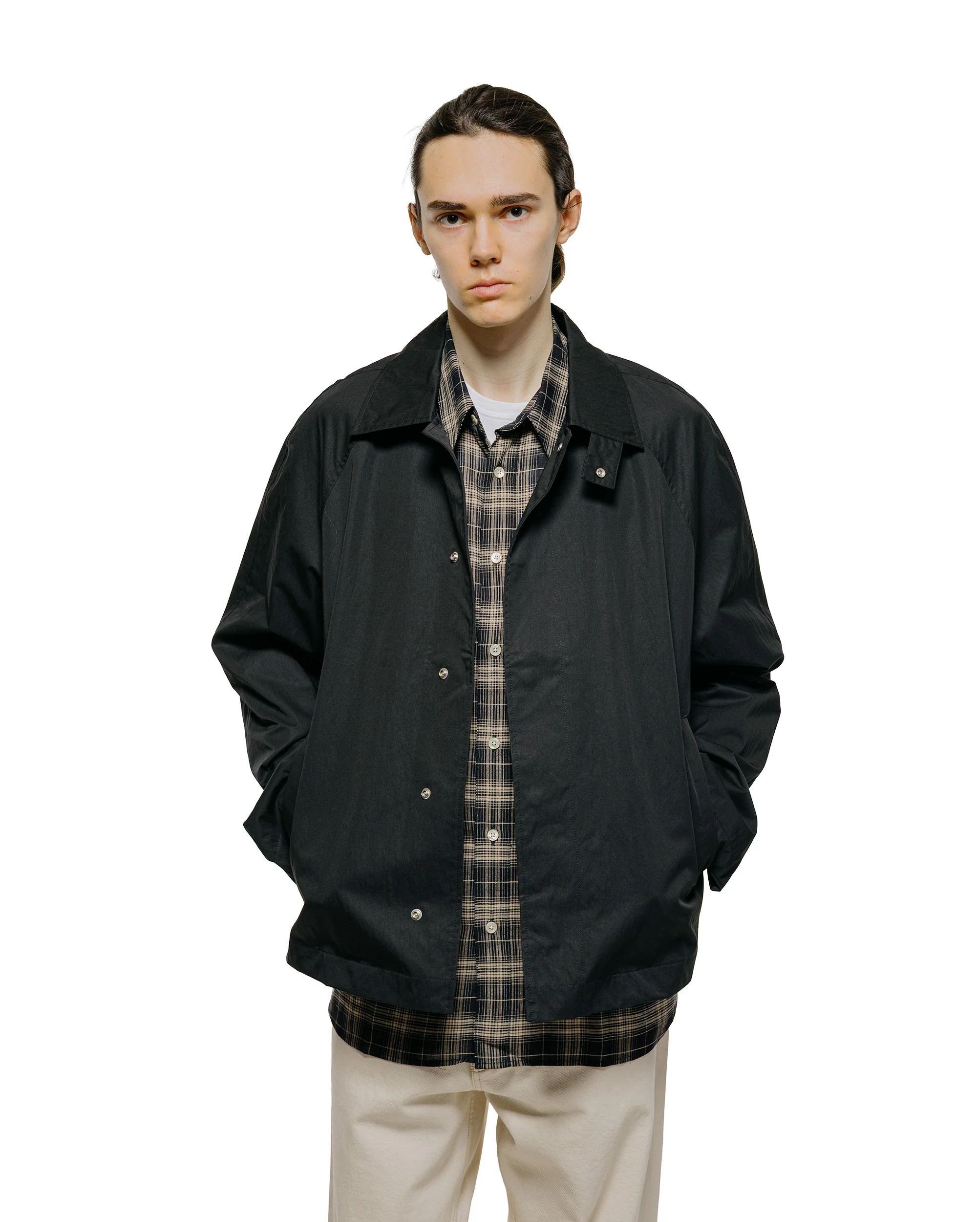 Sunflower Short Raglan Coat 999 Black - Image 2