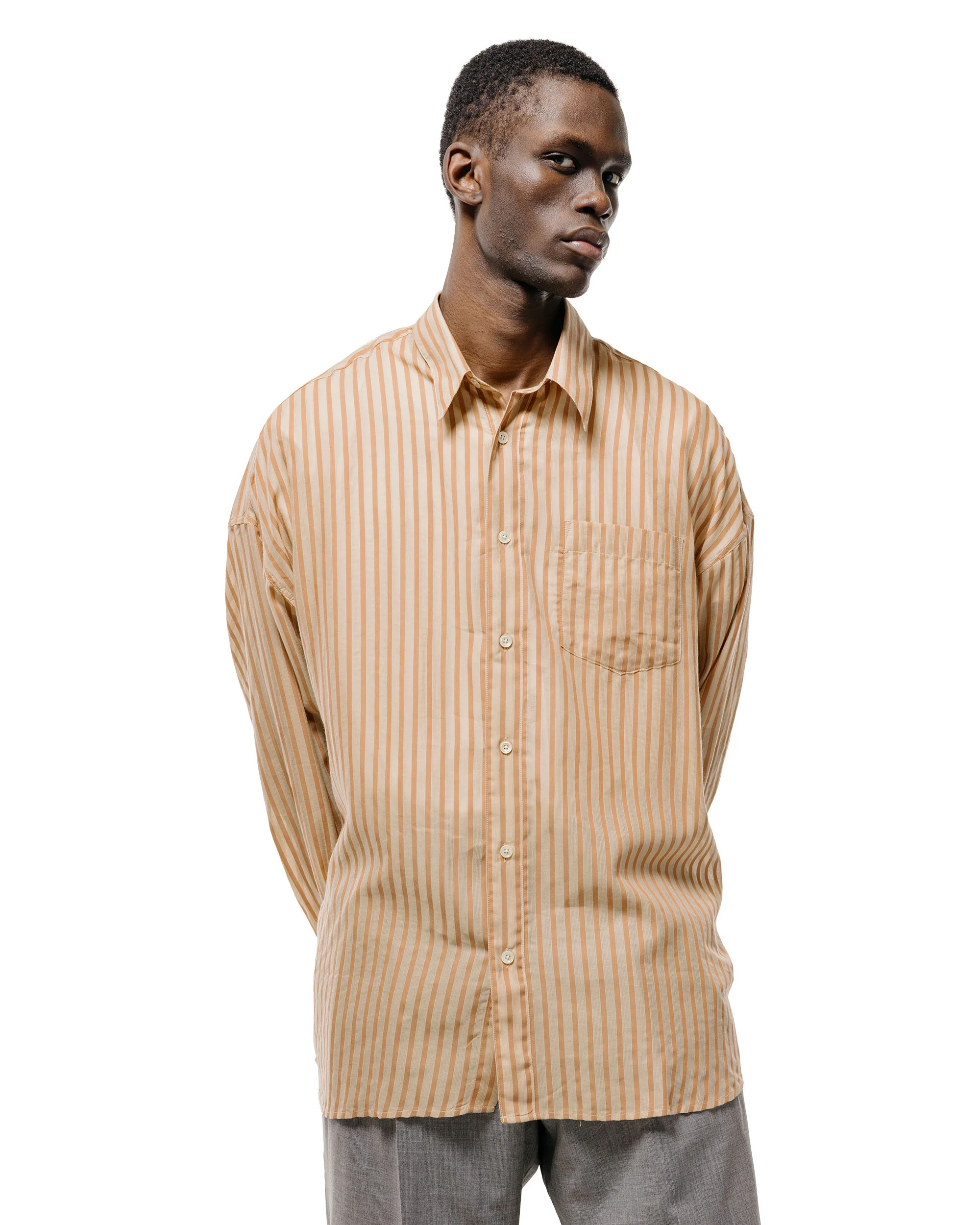 Sunflower Stable Shirt 170 Brown Stripe - Image 2