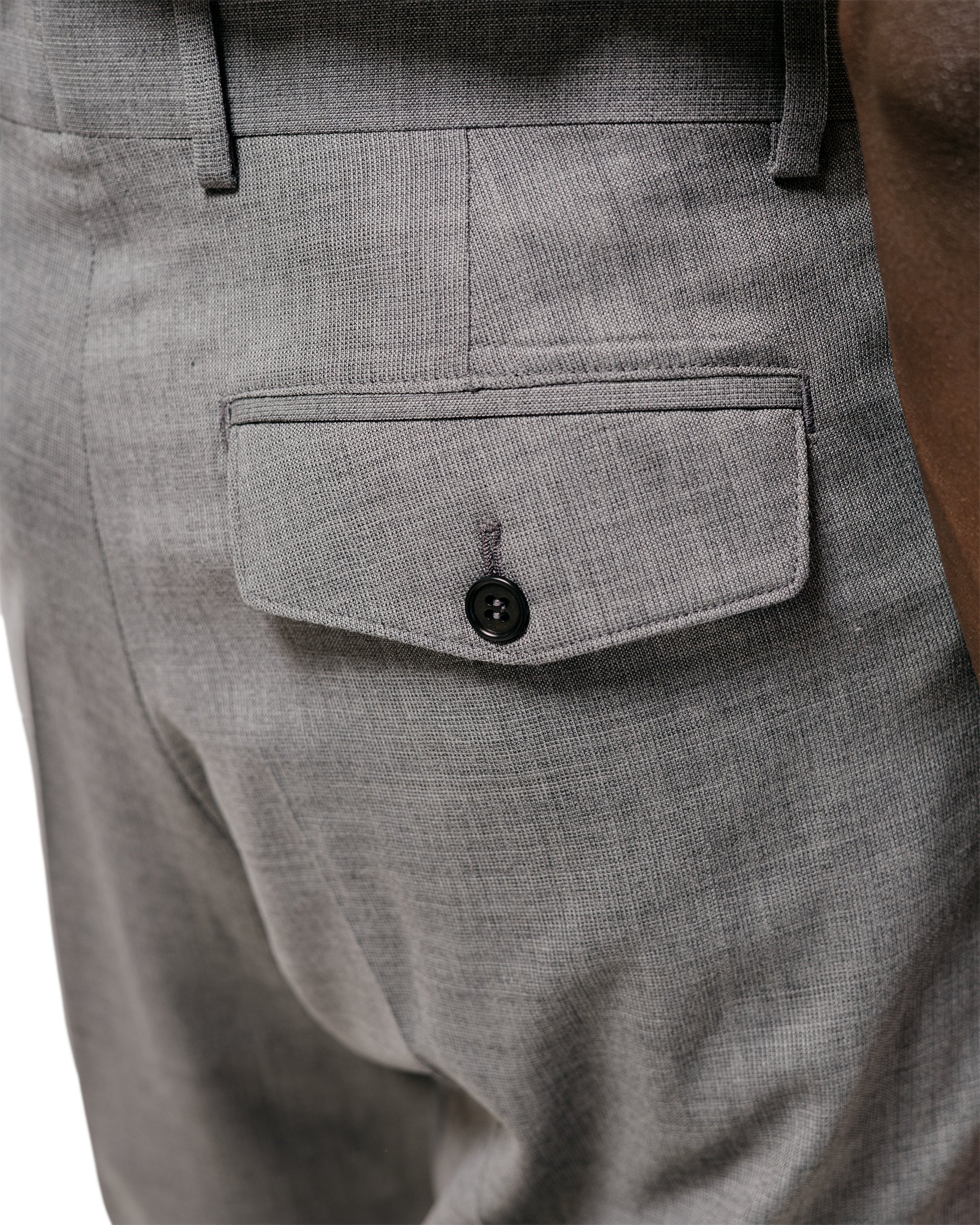 Sunflower Wide Pleated Trouser 820 Grey Melange - Image 3