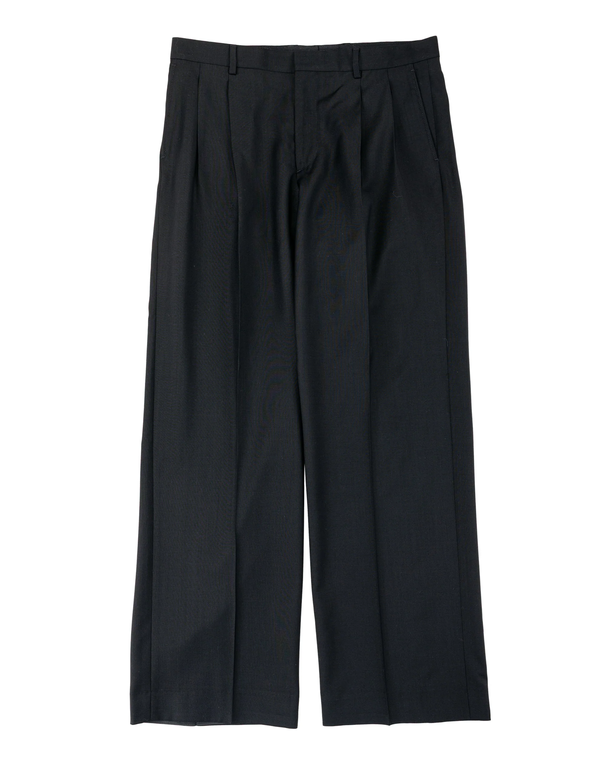 Sunflower Wide Pleated Trouser Tropical Wool 999 Black