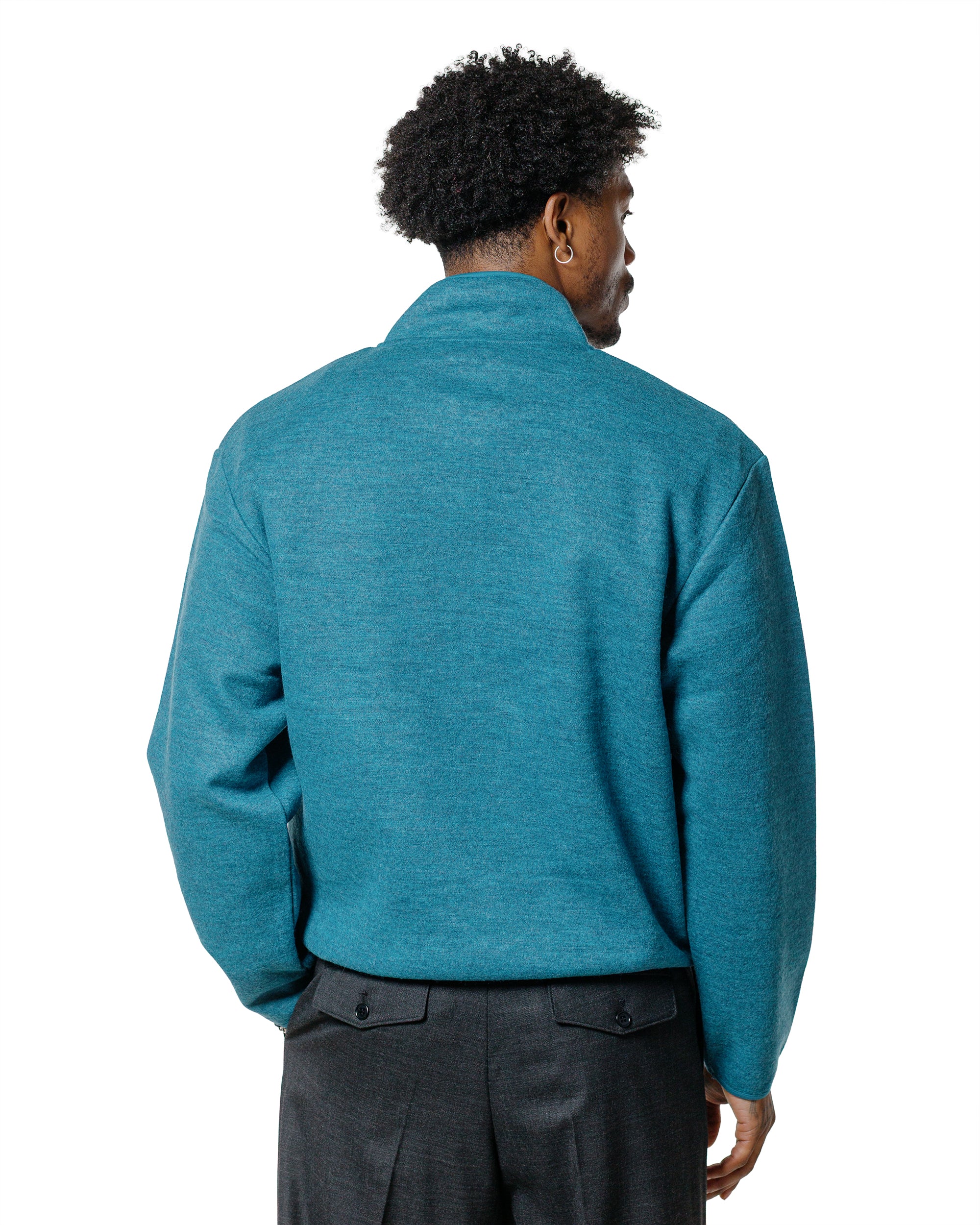 Sunflower Wool Half Zip Ice Blue - Image 3
