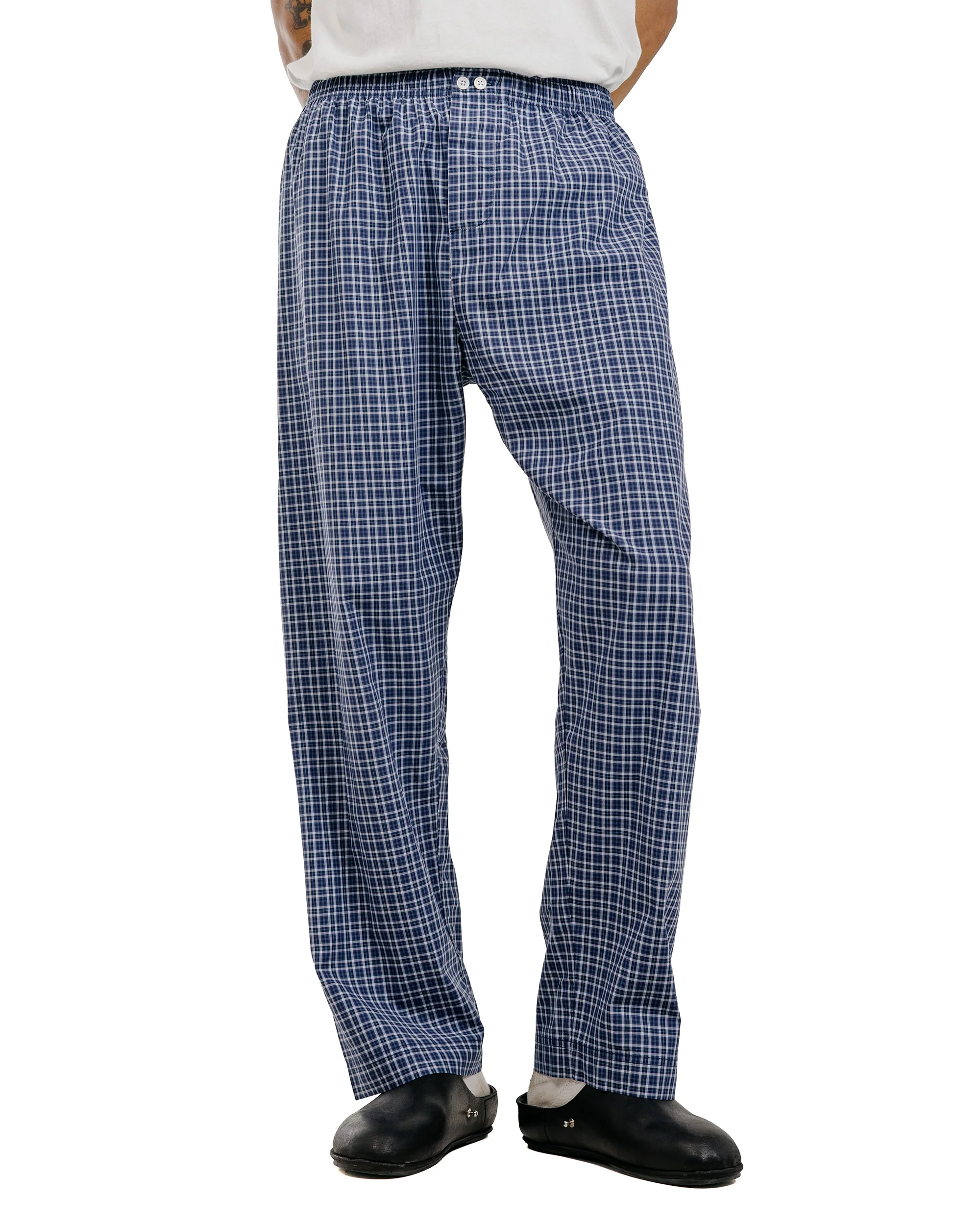 Tekla Fine Twill Pyjama Pants Lanegan Checks - Image 2