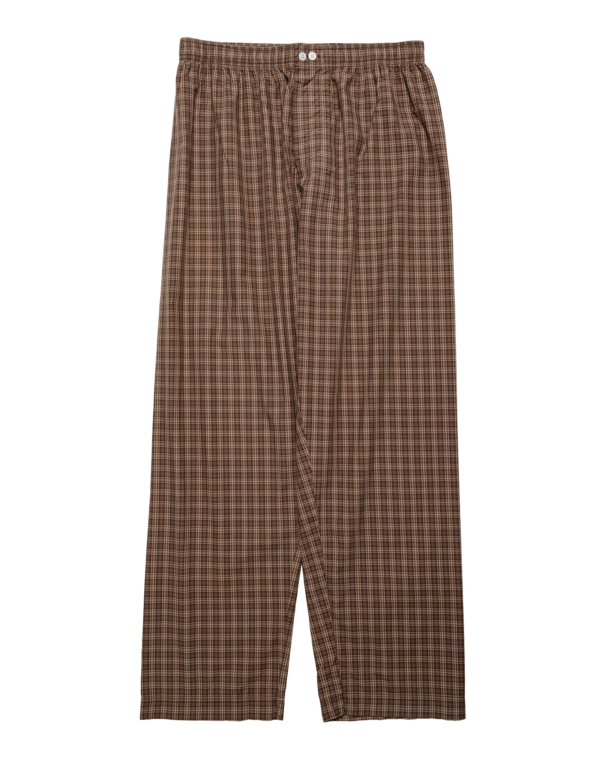 Tekla Fine Twill Pyjama Pants Serra Checks