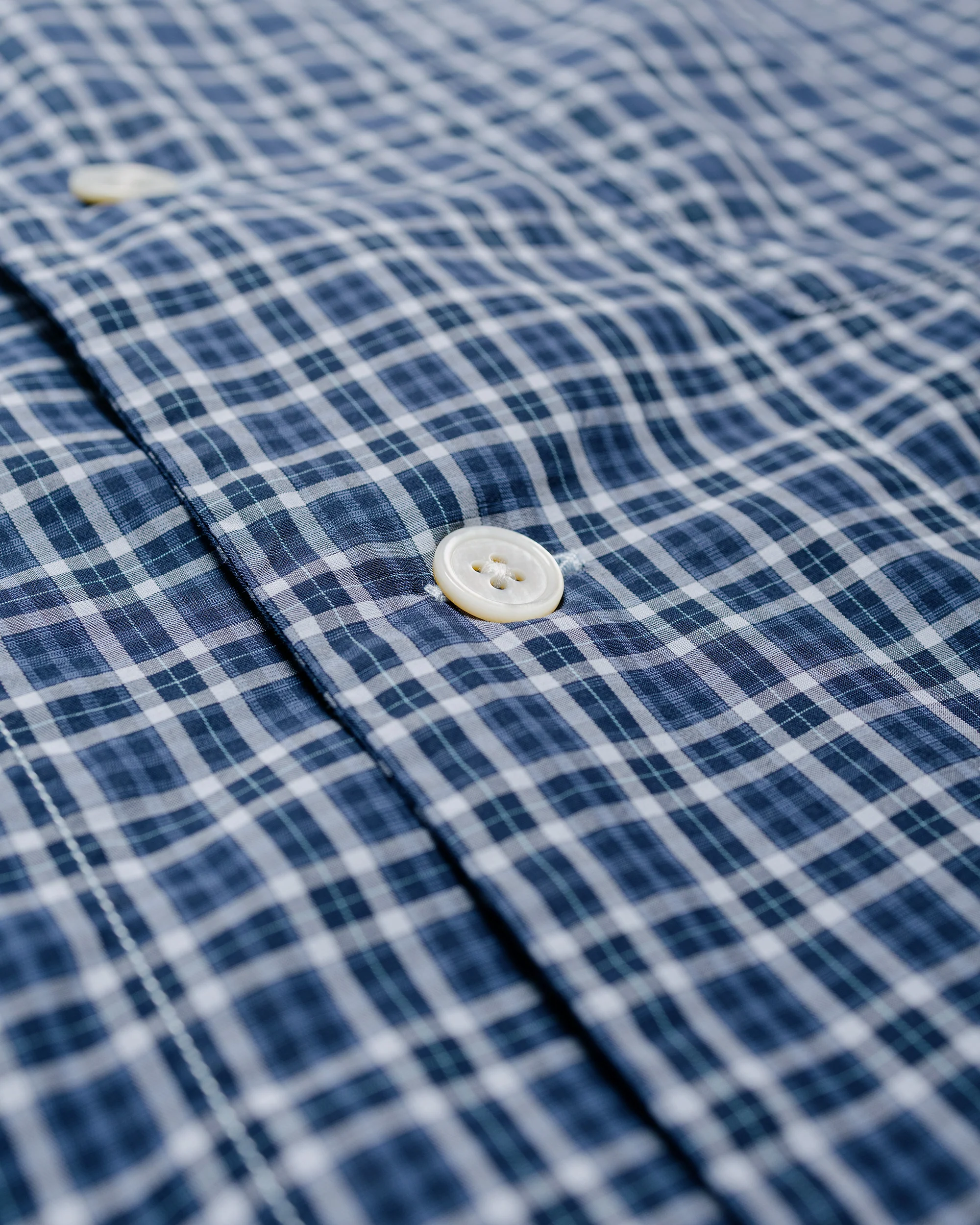 Tekla Fine Twill Pyjama Shirt Lanegan Checks - Image 5