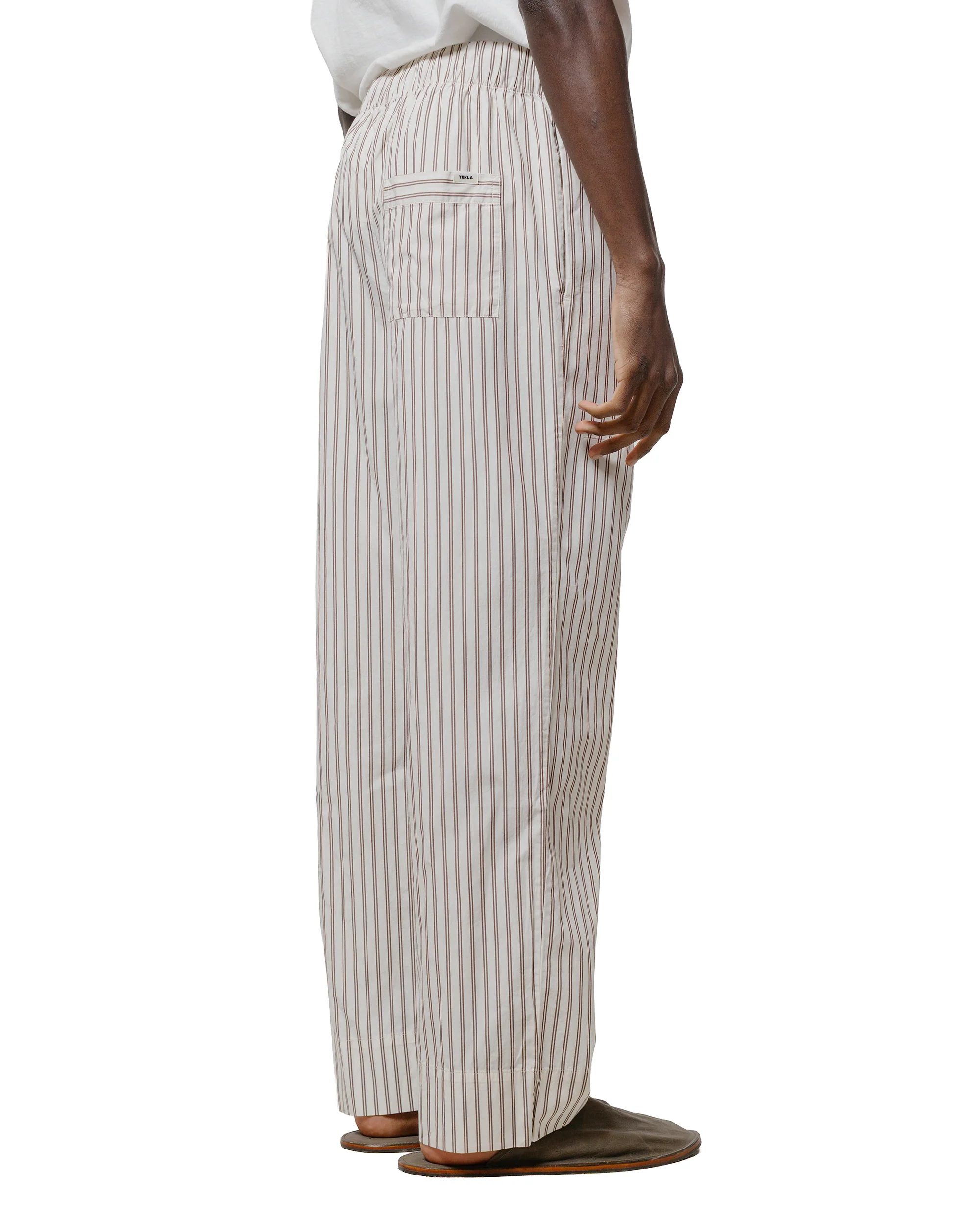 Tekla Poplin Pyjama Pants Hopper Stripes - Image 3