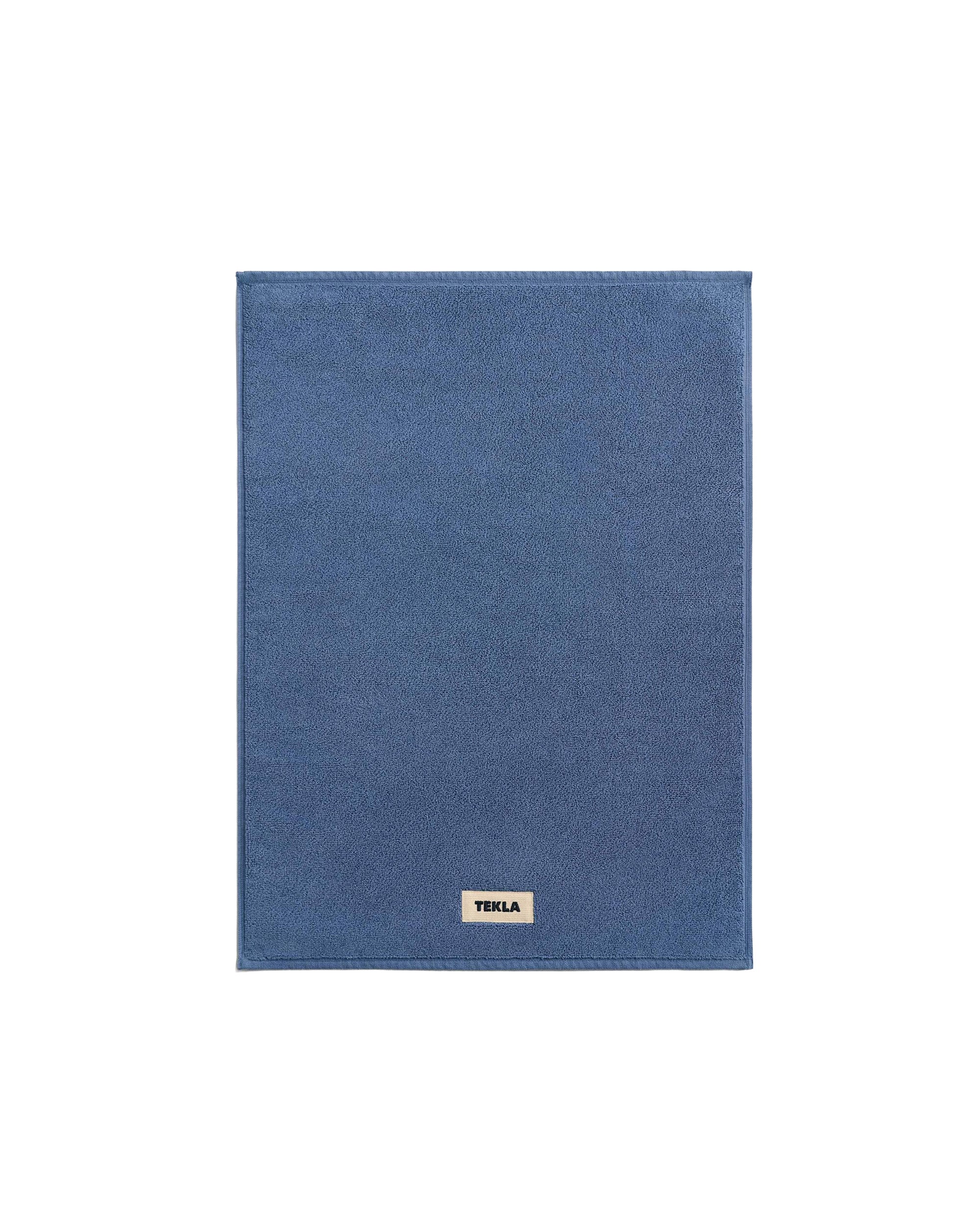 Tekla Terry Bath Mat Storm Blue