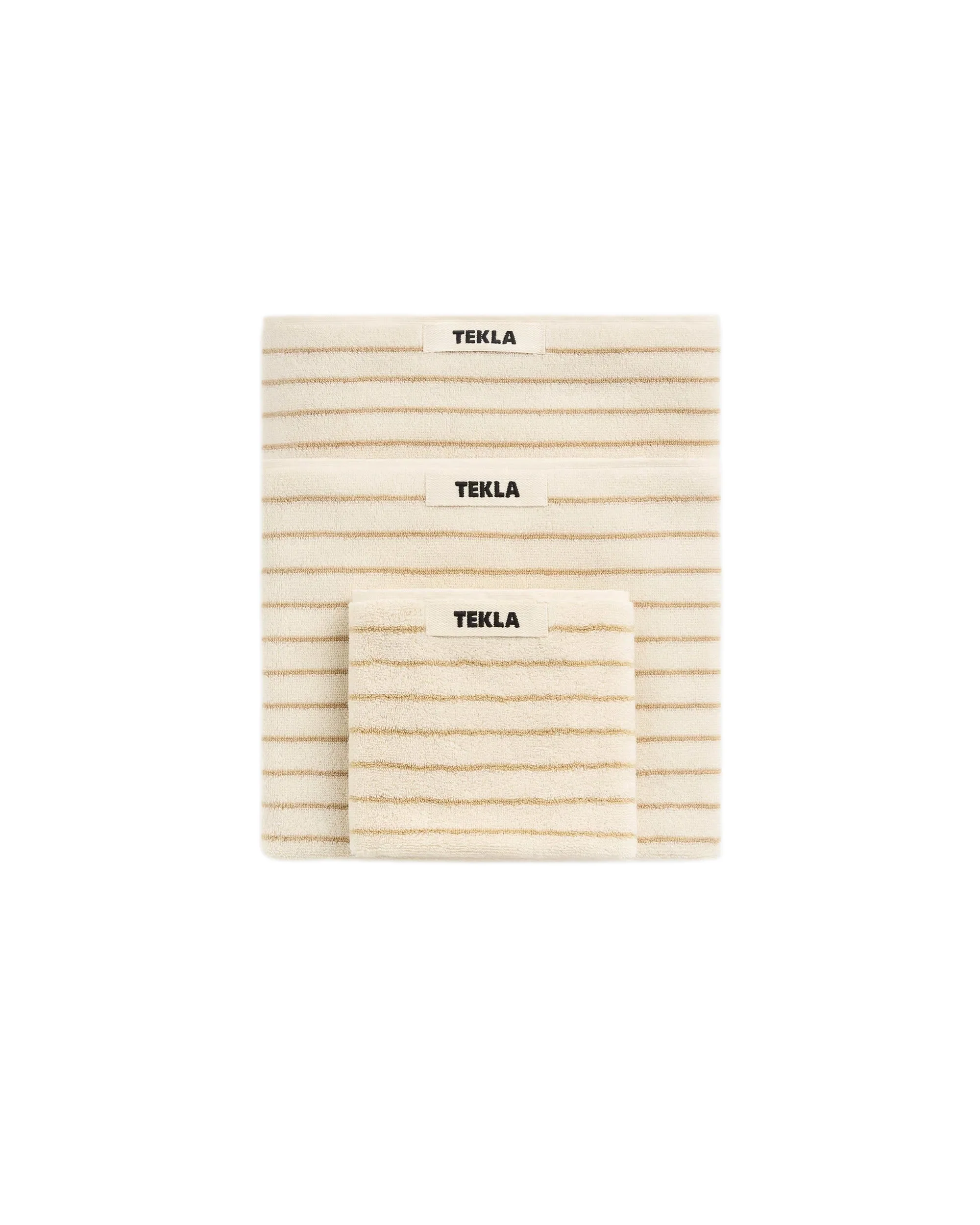 Tekla Terry Hand Towel Sienna Stripes
