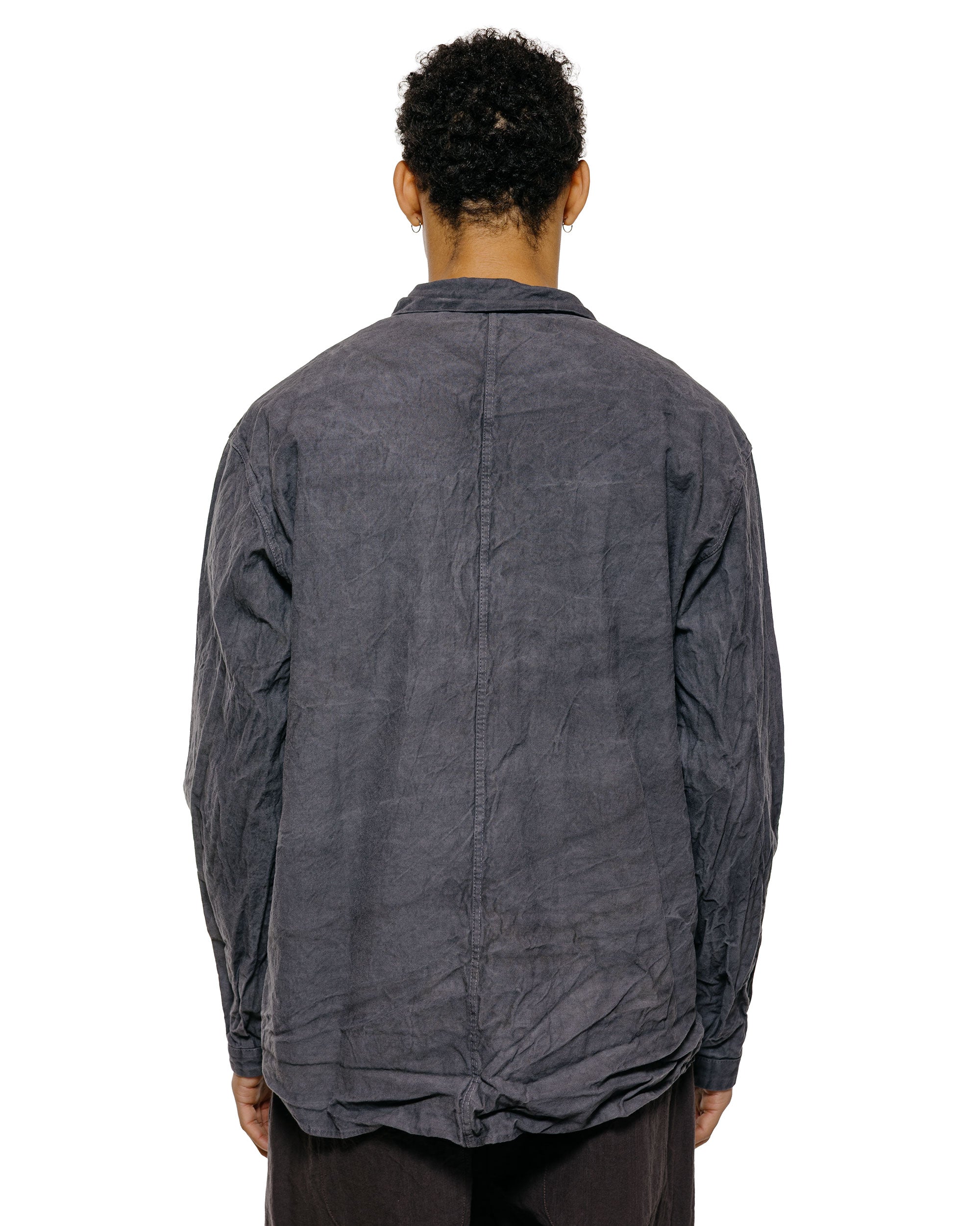 Tender Type 402 Two Birds Shirt Cotton Drop Cloth Grey Logwood - Image 3