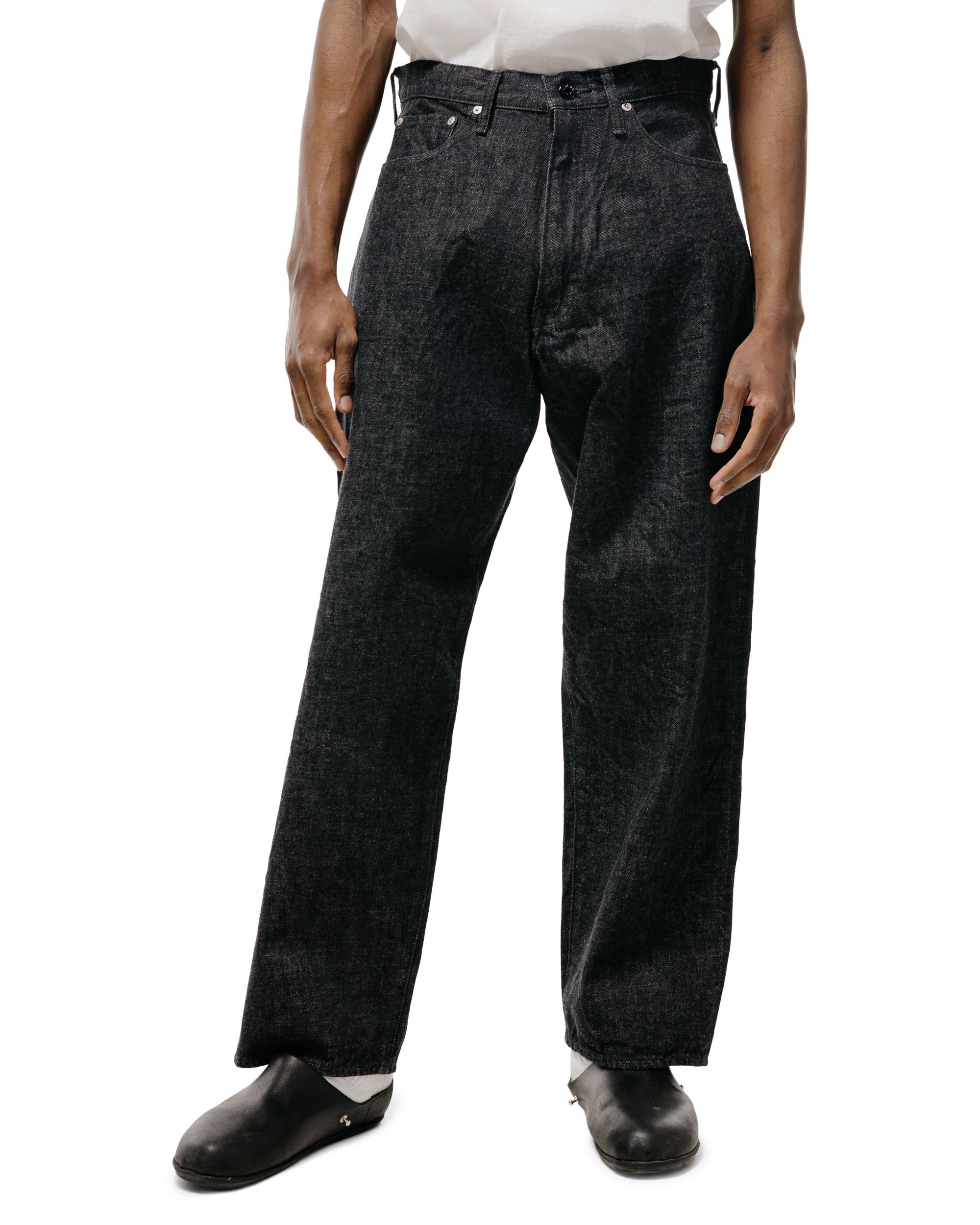 The Corona Utility CP005 W05 Five Pocket 13.5oz Selvedge Denim Black - Image 2