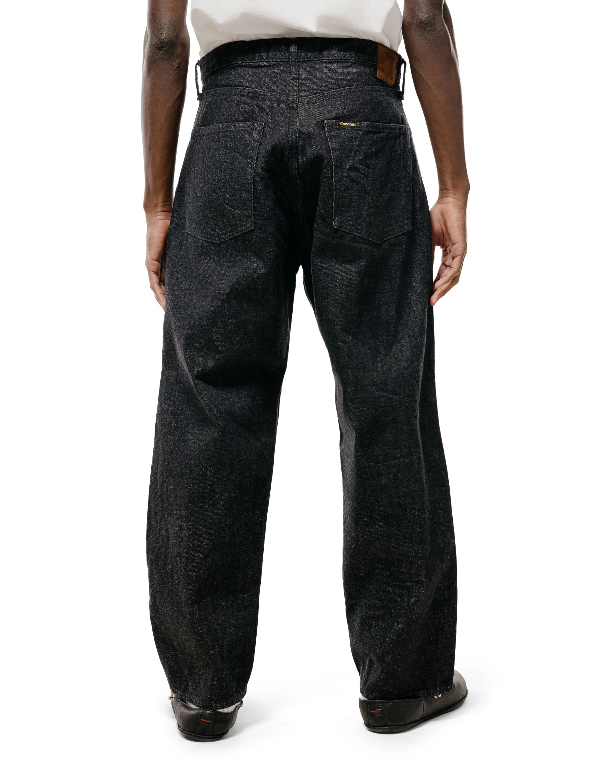 The Corona Utility CP005 W05 Five Pocket 13.5oz Selvedge Denim Black - Image 3