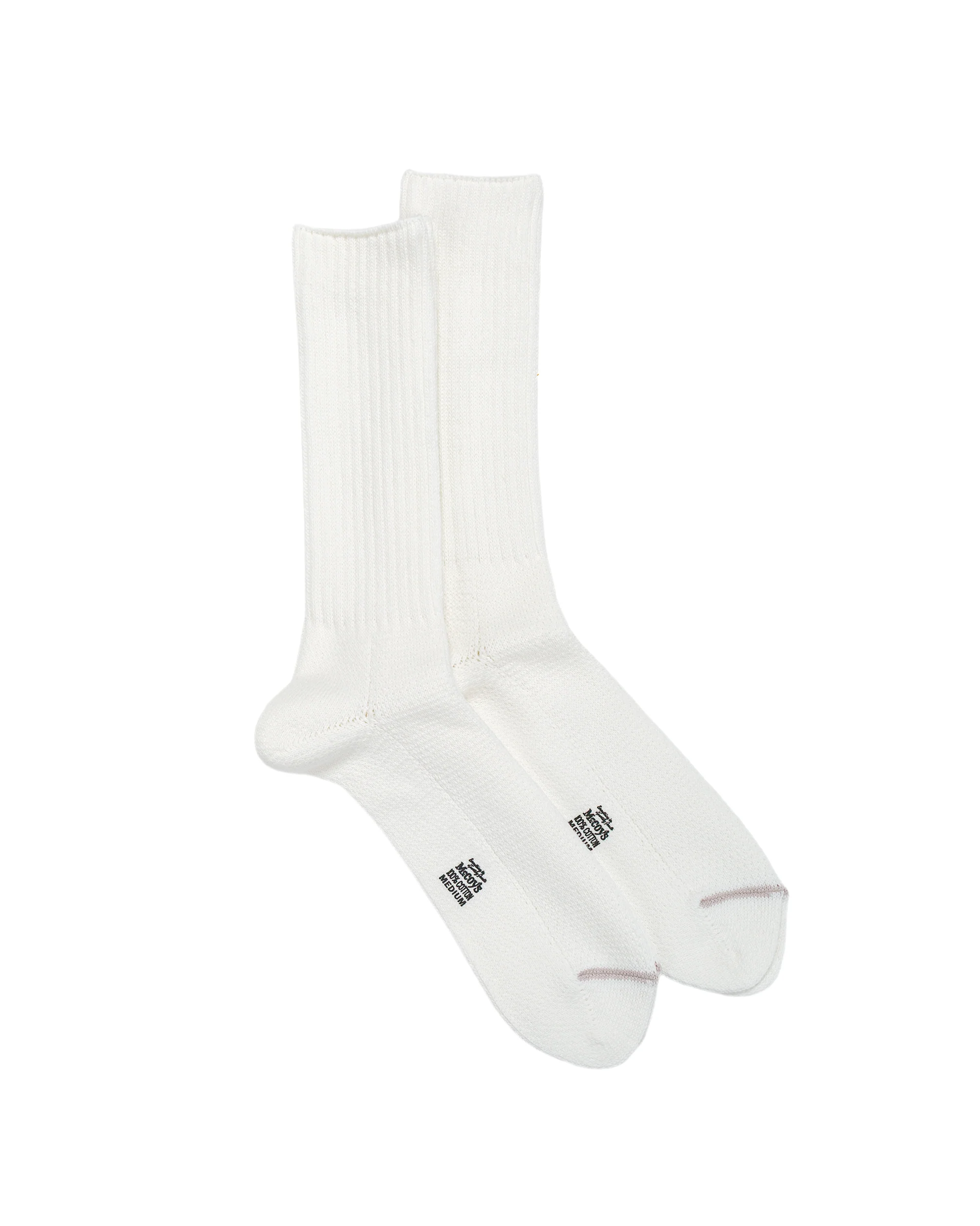 The Real McCoy’s MA22011 McCoy's 2PCS Pack Socks White