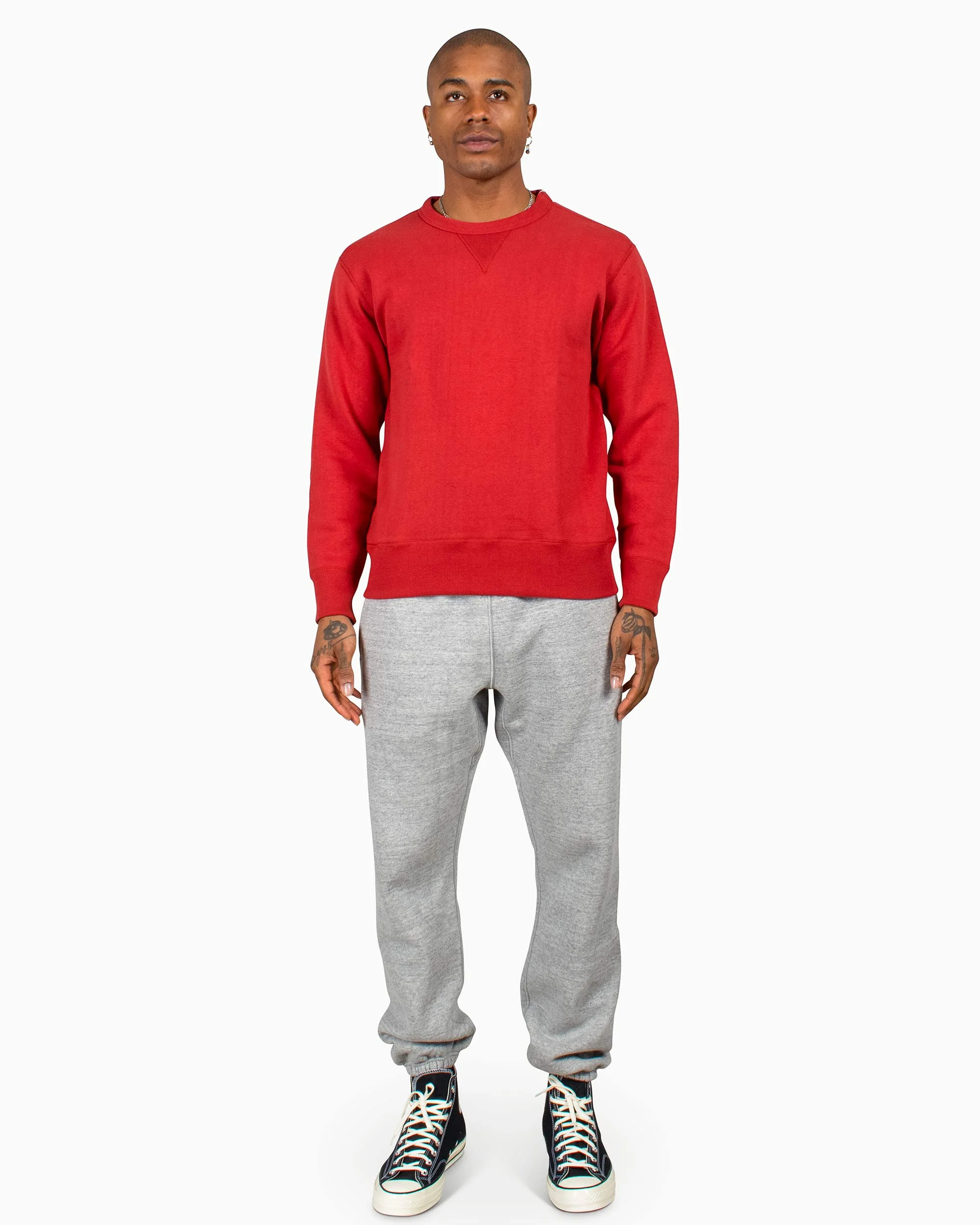 The Real McCoy’s MC13111 Sweatshirt / Loop Wheel Cherry - Image 2