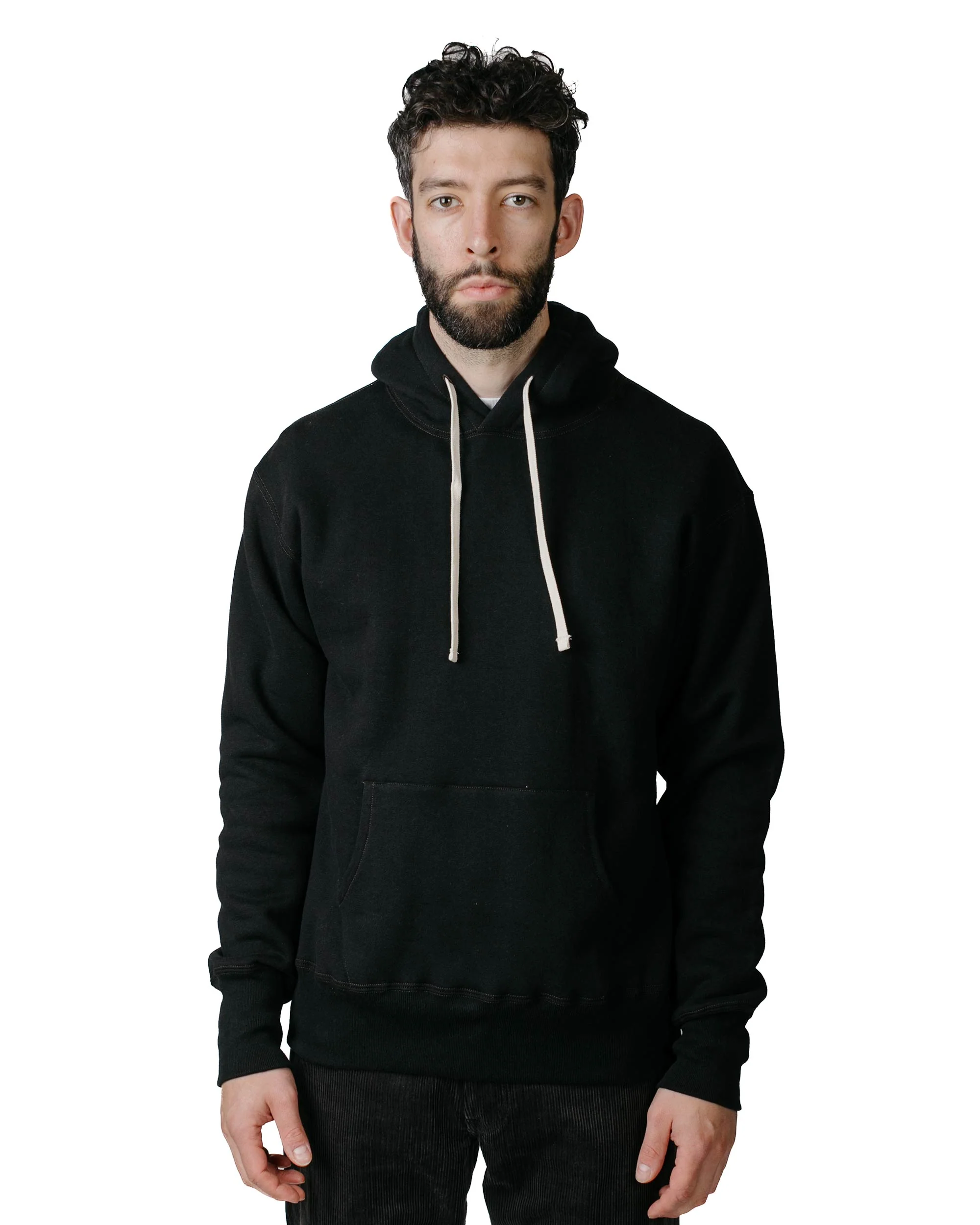The Real McCoy’s MC19124 10oz. Loopwheel Parka Black - Image 2
