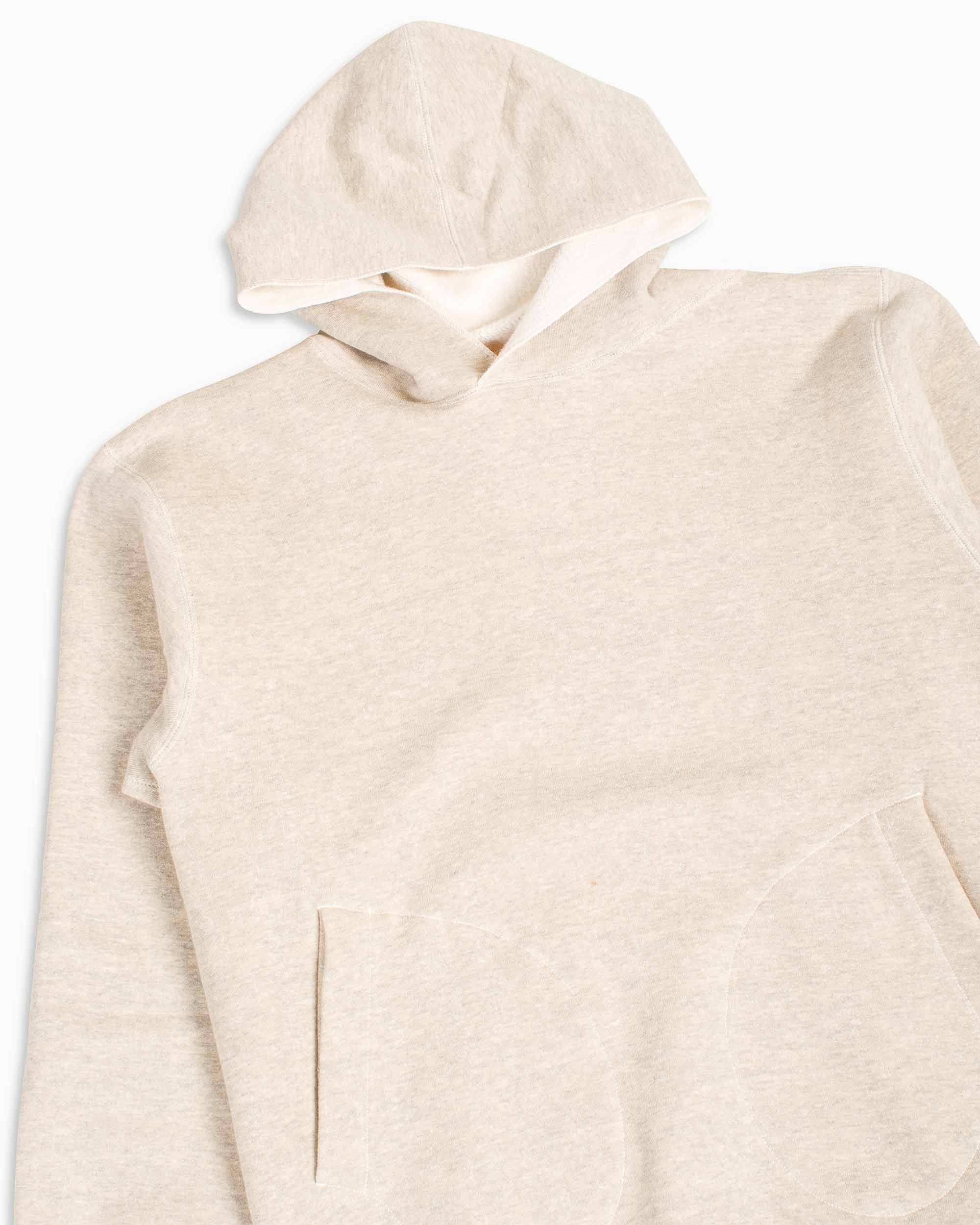 The Real McCoy’s MC22112 Boxing Glove Pocket Hooded Sweatshirt Oatmeal - Image 5