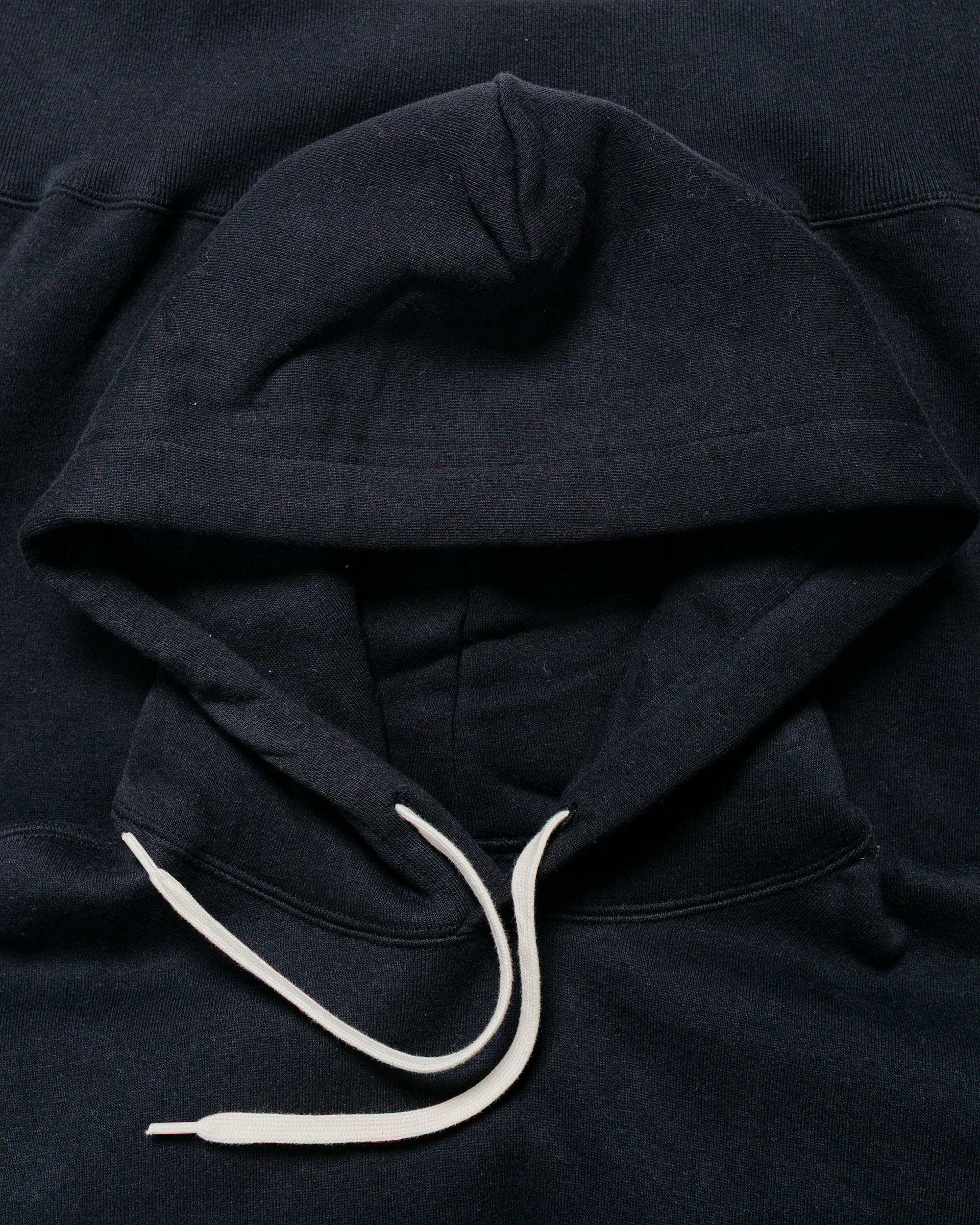 The Real McCoy’s MC24114 10 Oz. Loopwheel Hooded Sweatshirt Black - Image 4