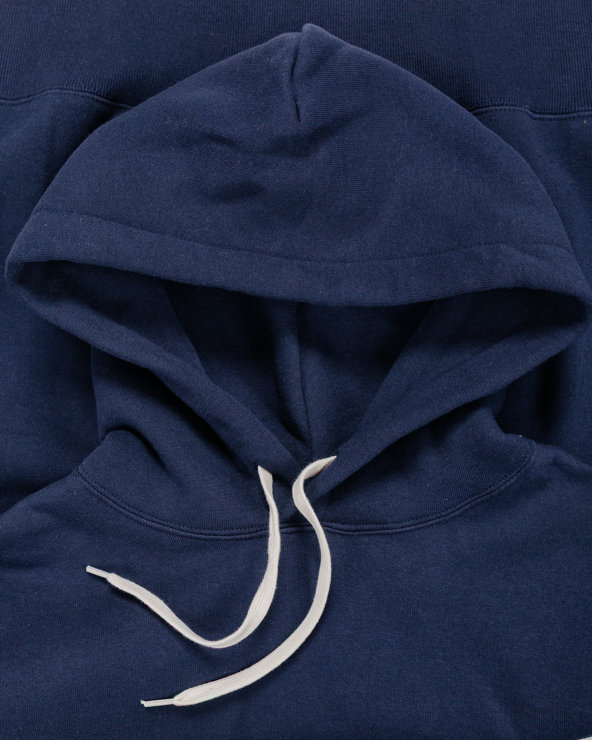 The Real McCoy’s MC24114 10 Oz. Loopwheel Hooded Sweatshirt Navy - Image 5