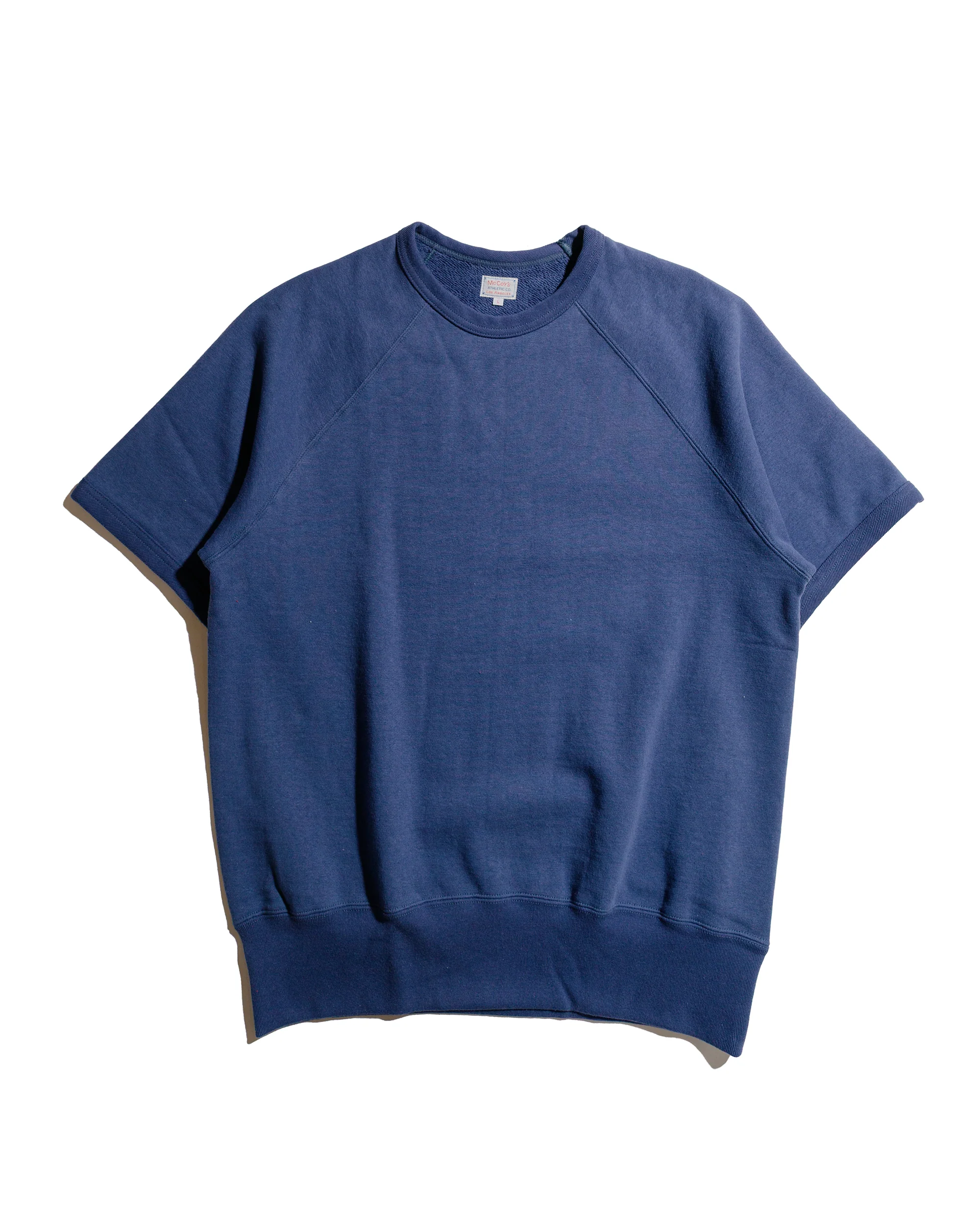 The Real McCoy’s MC24120 9 Oz. Loopwheel S/S Sweatshirt MQ Navy