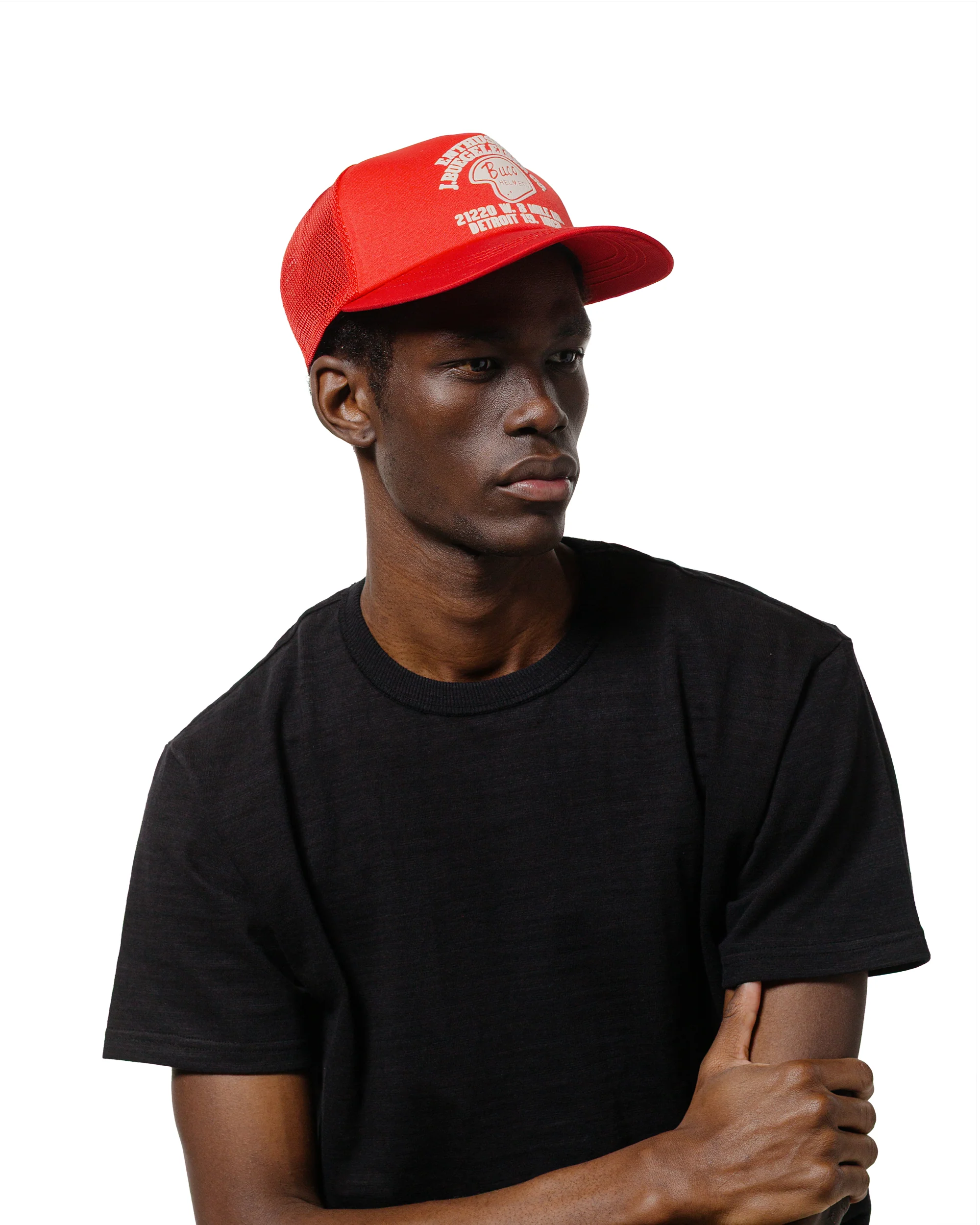 The Real McCoy's BA25004 Buco Mesh Cap / Enthusiast Red - Image 2