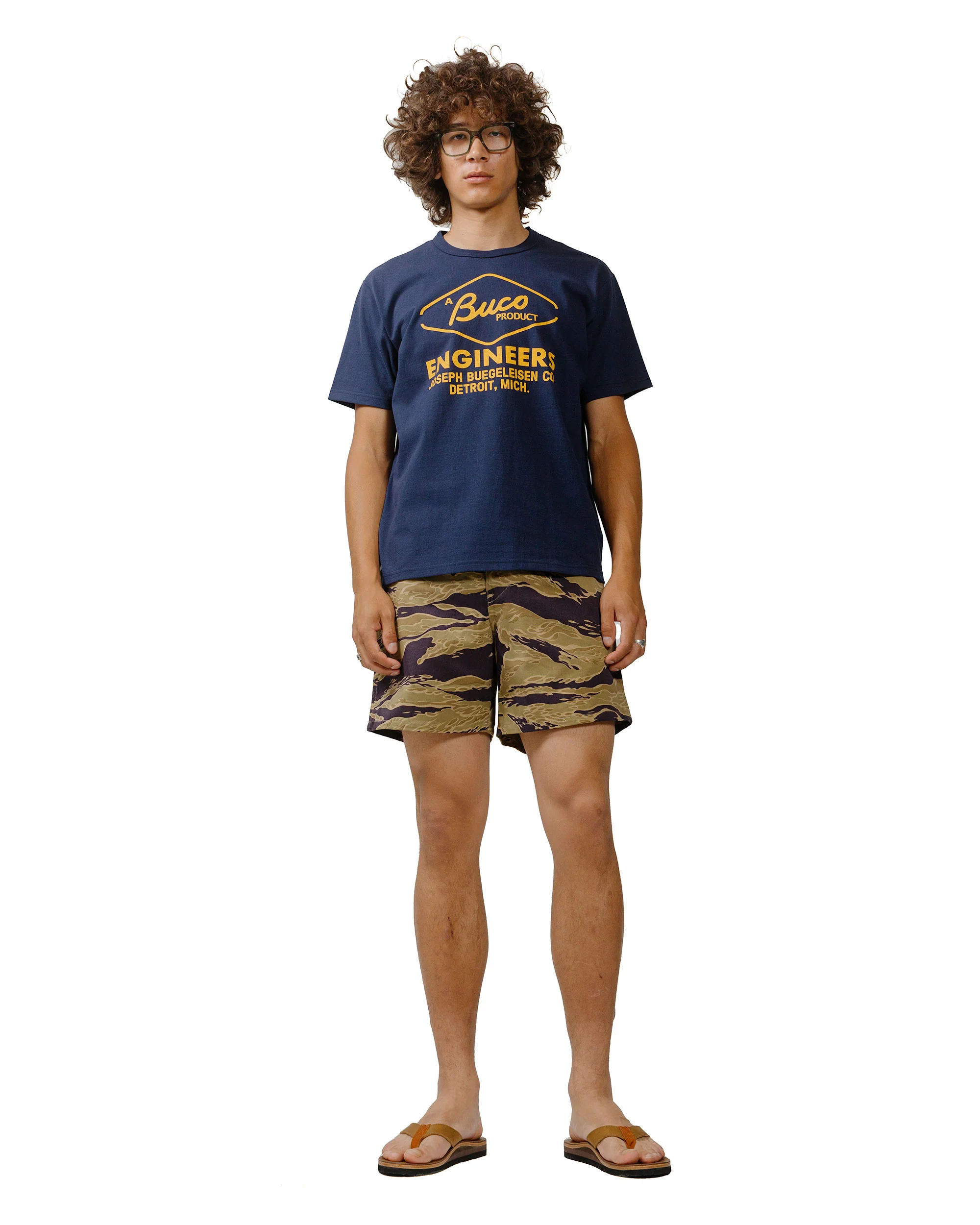The Real McCoy's BC24003 Buco Tee / Engineers Navy - Image 4