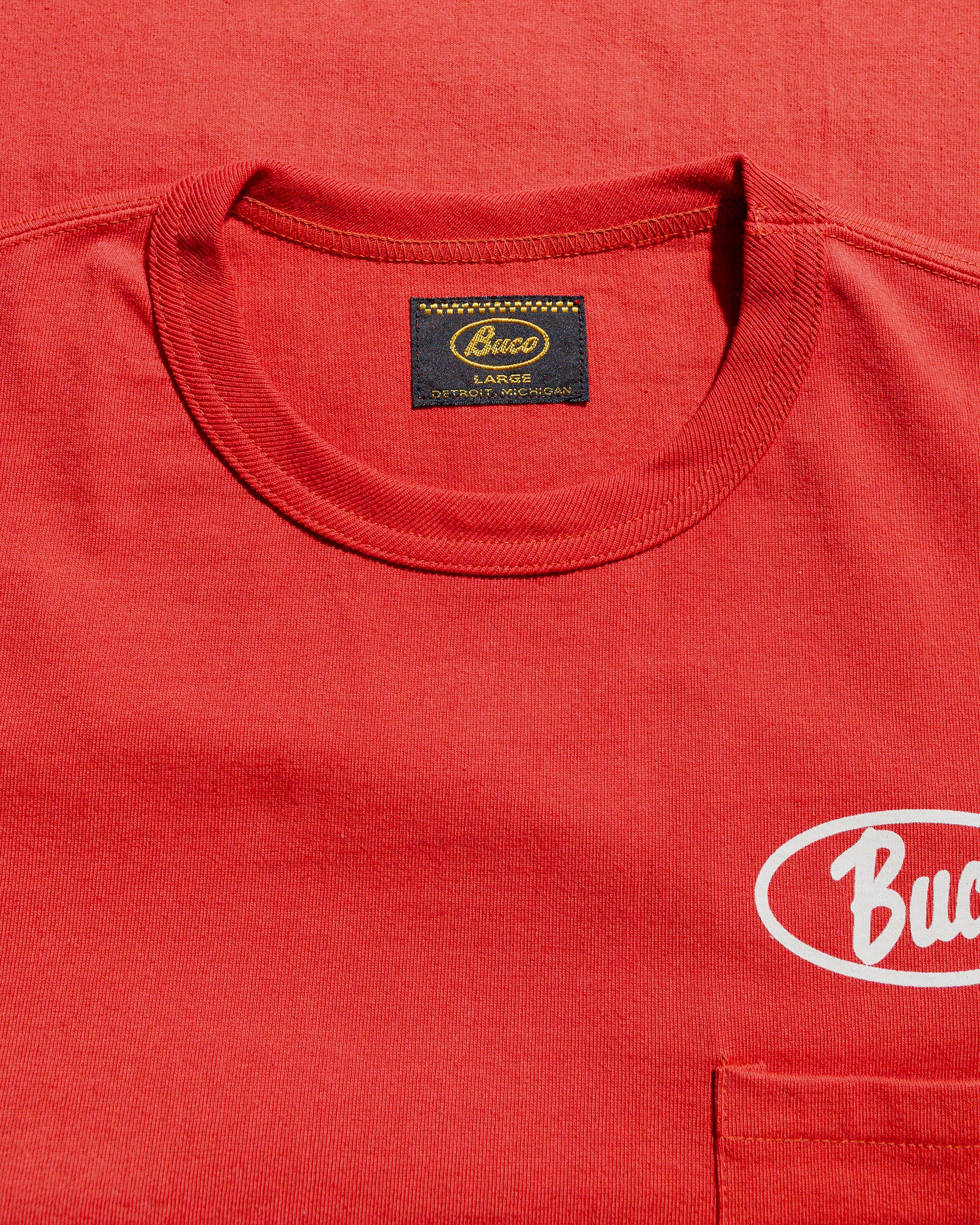 The Real McCoy's BC25005 Buco Tee / Enthusiast Cherry - Image 4