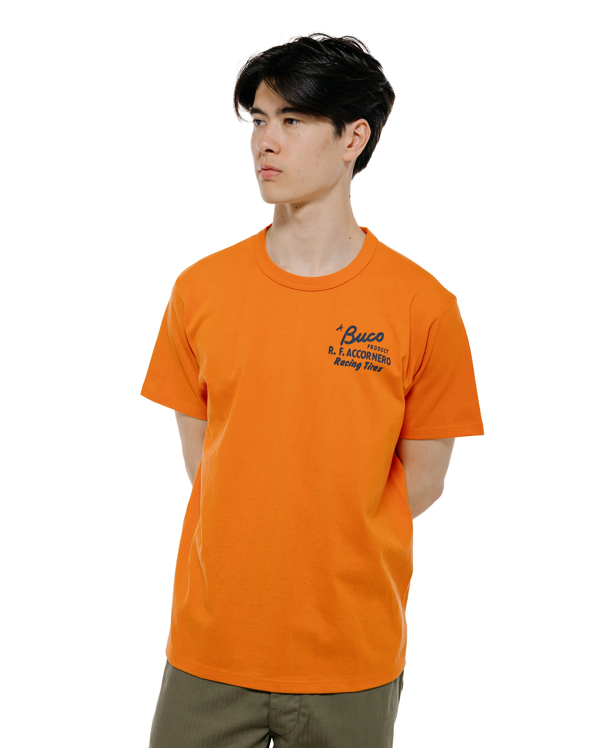 The Real McCoy's BC26007 Buco Tee / R.F. Accornero Orange - Image 2