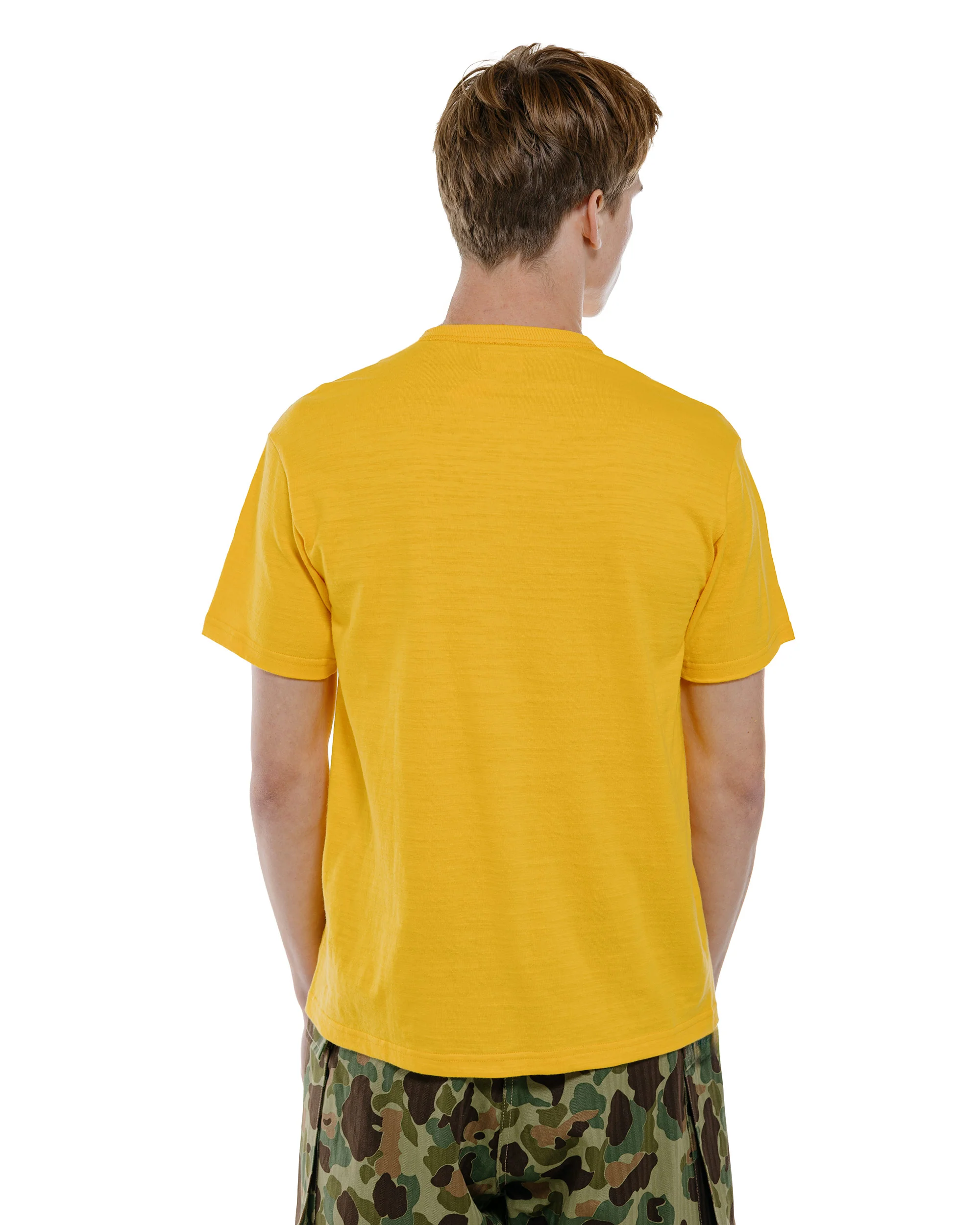 The Real McCoy's BC26009 Athletic T-Shirt / 2-Wheelers of Detroit Yellow - Image 3