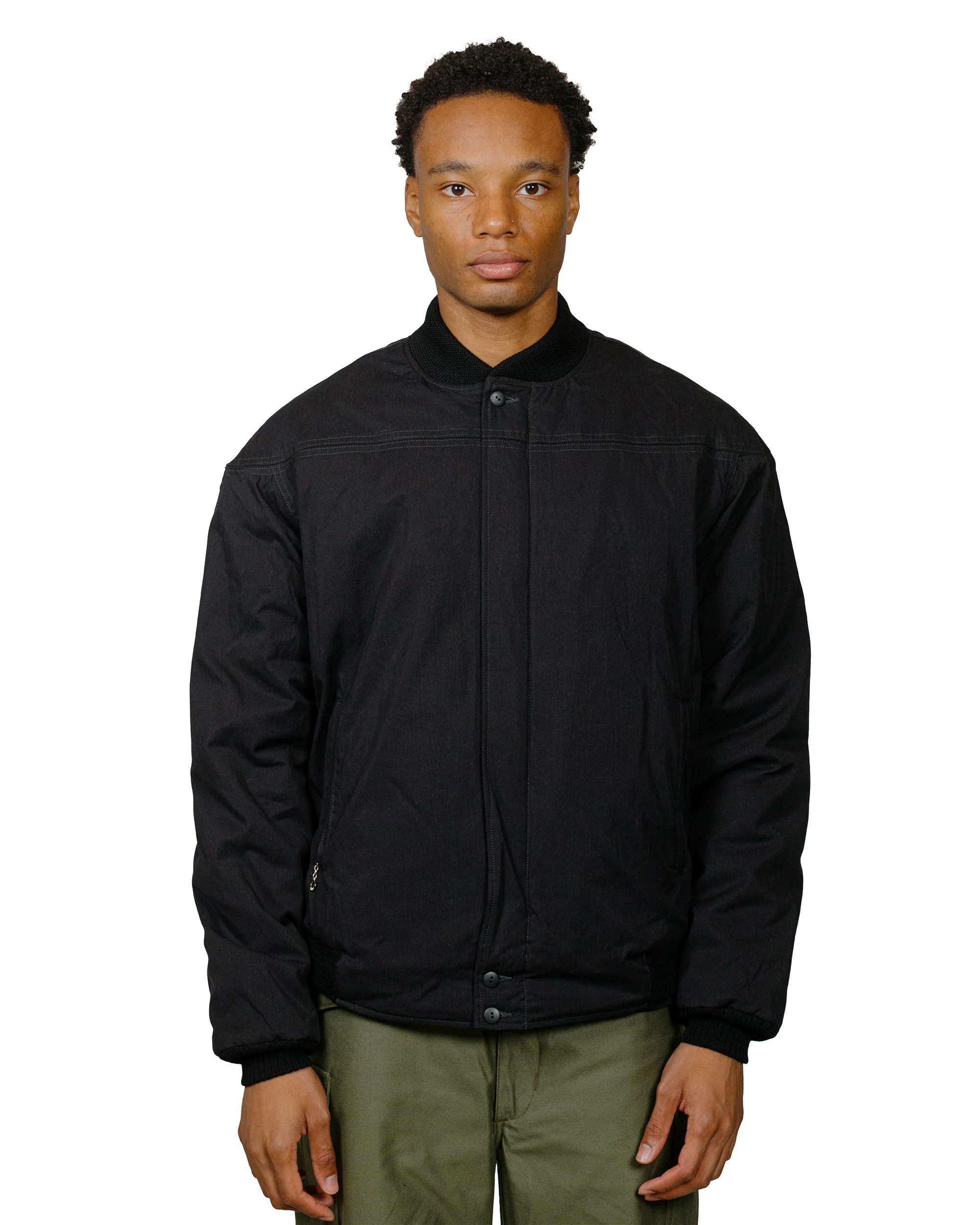 The Real McCoy's BJ24002 Buco Cape Shoulder Sports Jacket Black - Image 2