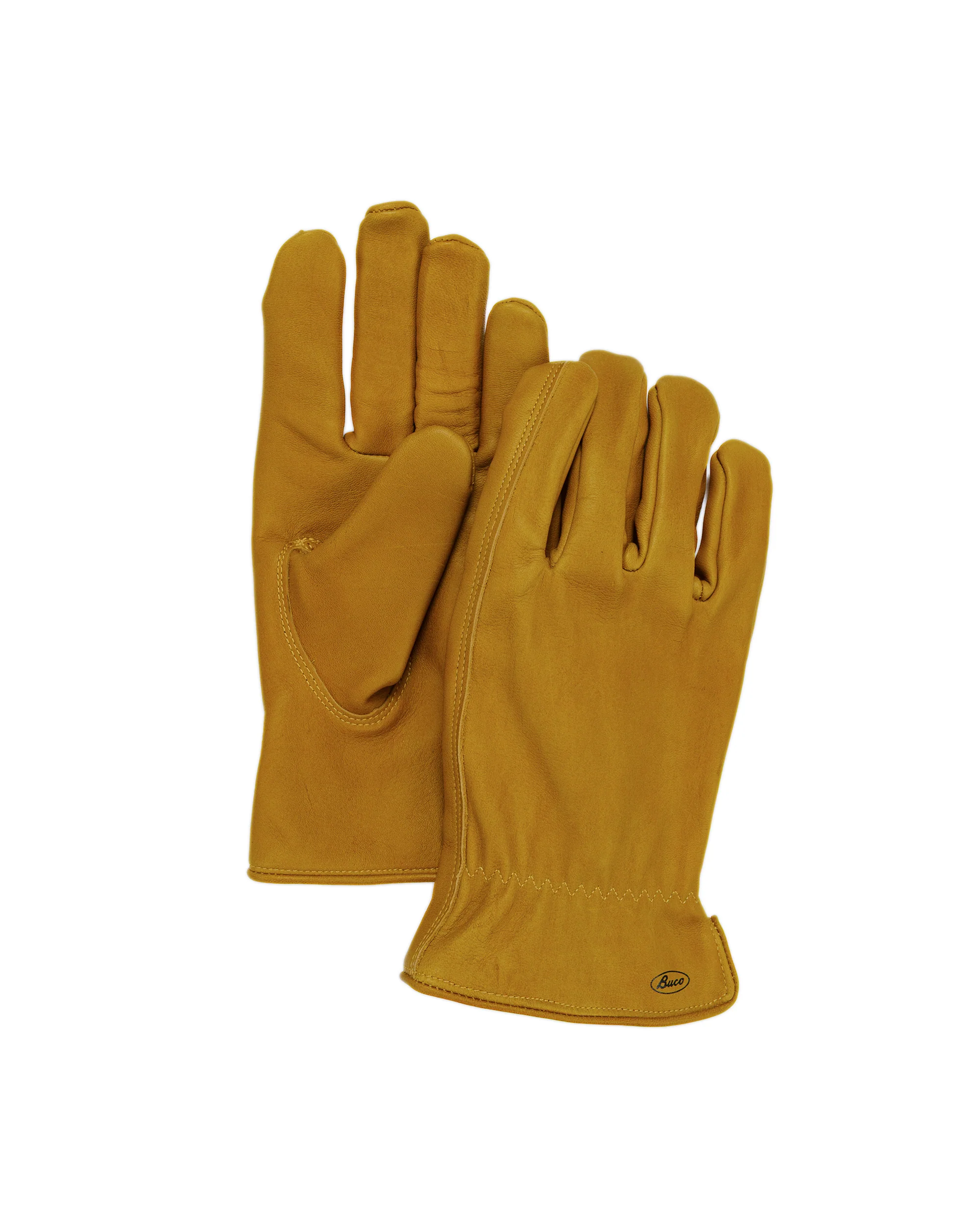 The Real McCoy's BA25001 BUCO Horsehide Motorcycle Gloves Yellow