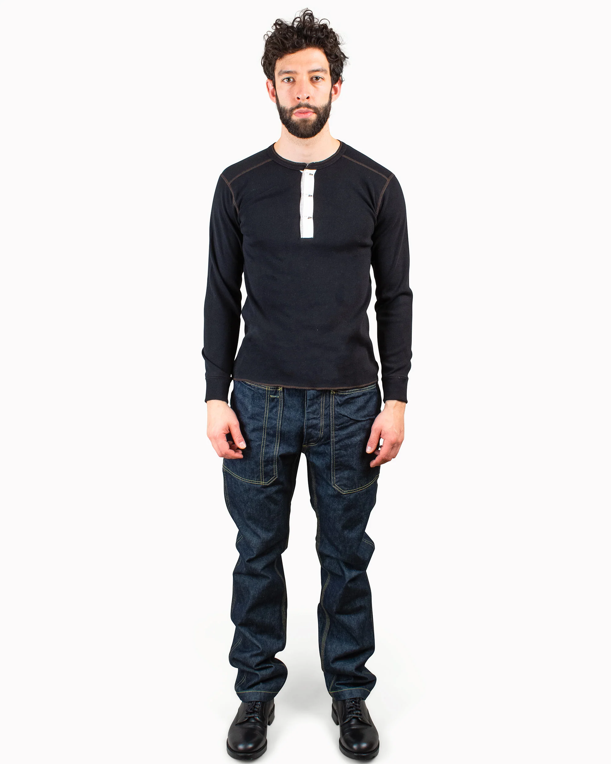 The Real McCoy's MC16117 Union Shirt Long Sleeve Black - Image 2