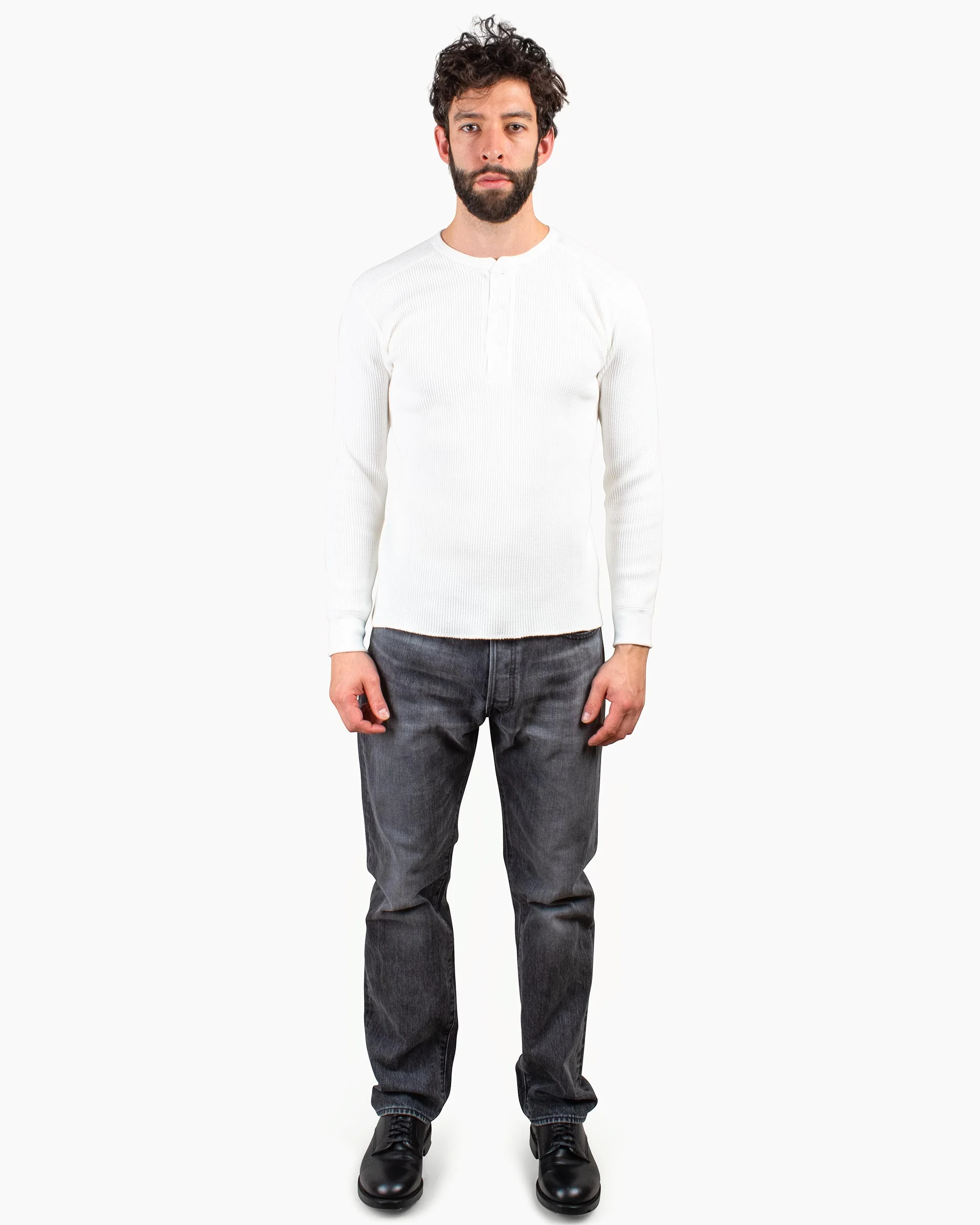 The Real McCoy's MC16117 Union Shirt Long Sleeve White - Image 2