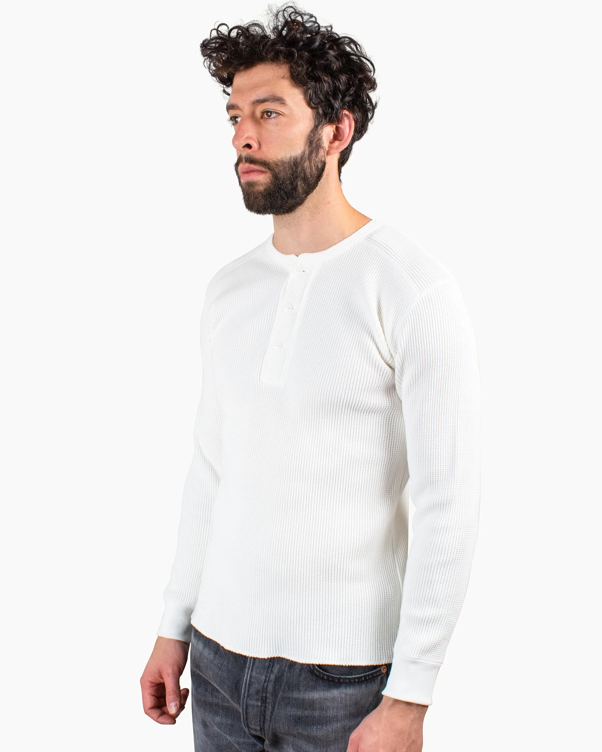 The Real McCoy's MC16117 Union Shirt Long Sleeve White - Image 4