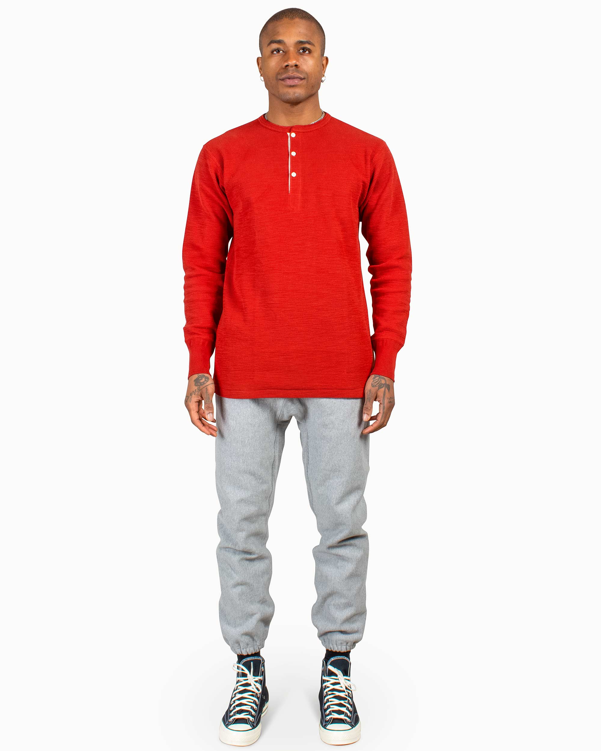 The Real McCoy's MC20115 Heavyweight Sweatpants Medium Grey - Image 2