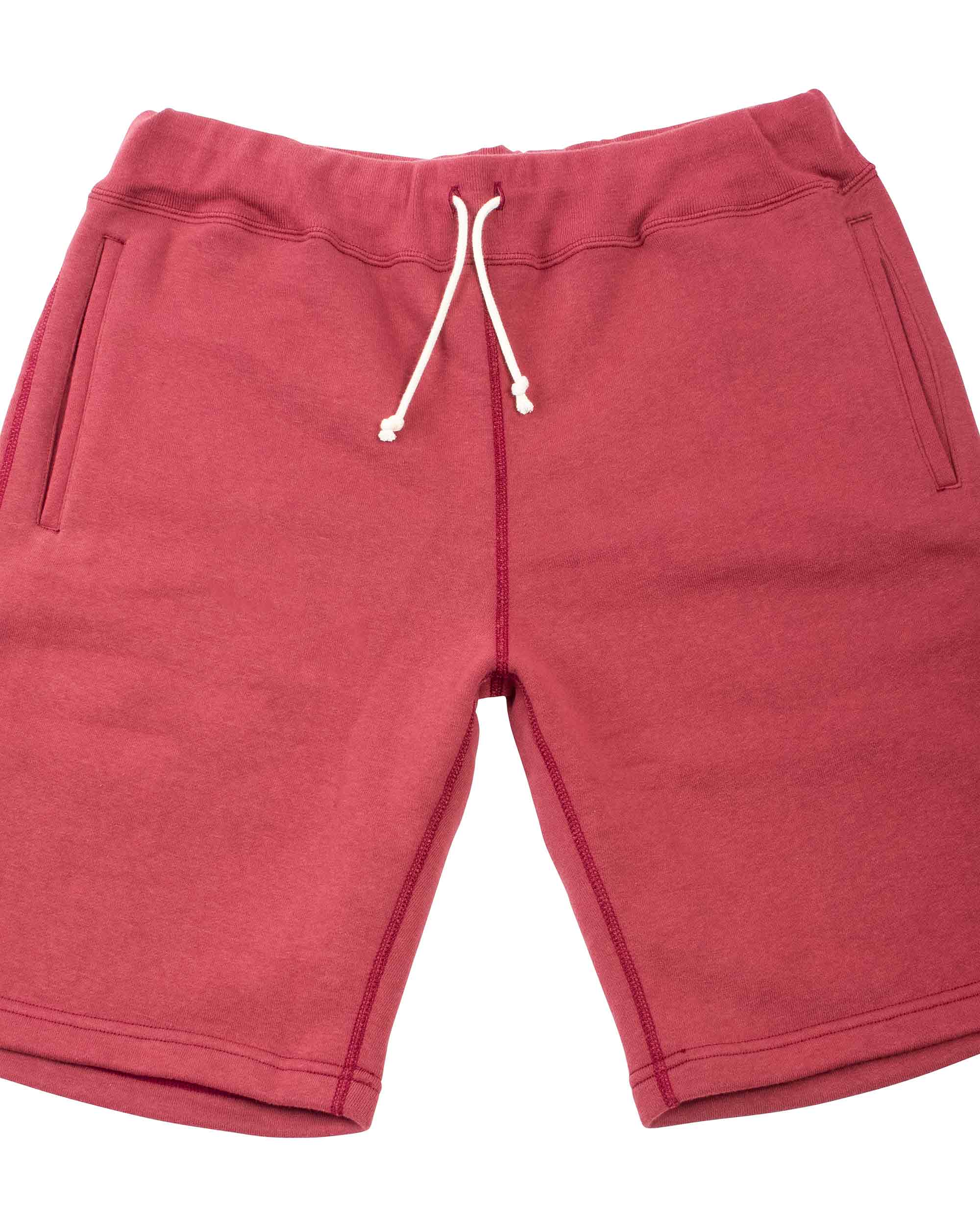 The Real McCoy's MC21019 9oz. Loopwheel Sweatshorts Maroon - Image 5