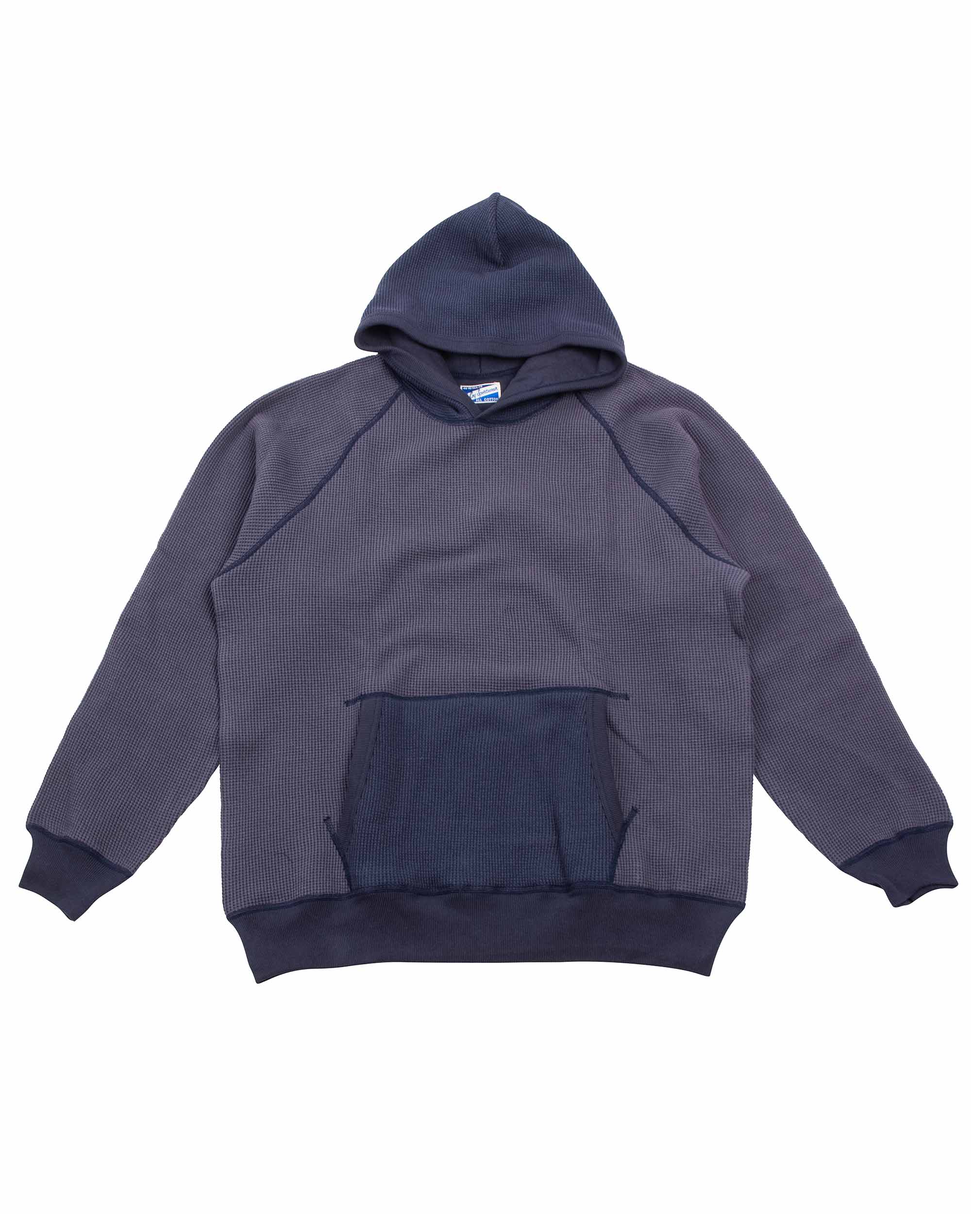 The Real McCoy's MC22005 Thermal Sweatshirt (Two-Tone) Navy