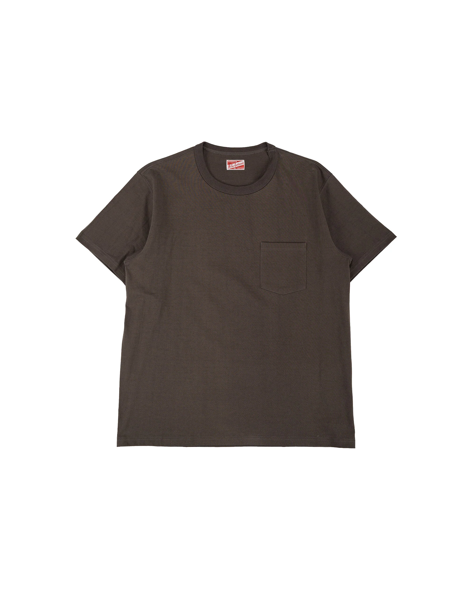 The Real McCoy's MC22006 Pocket Tee Charcoal