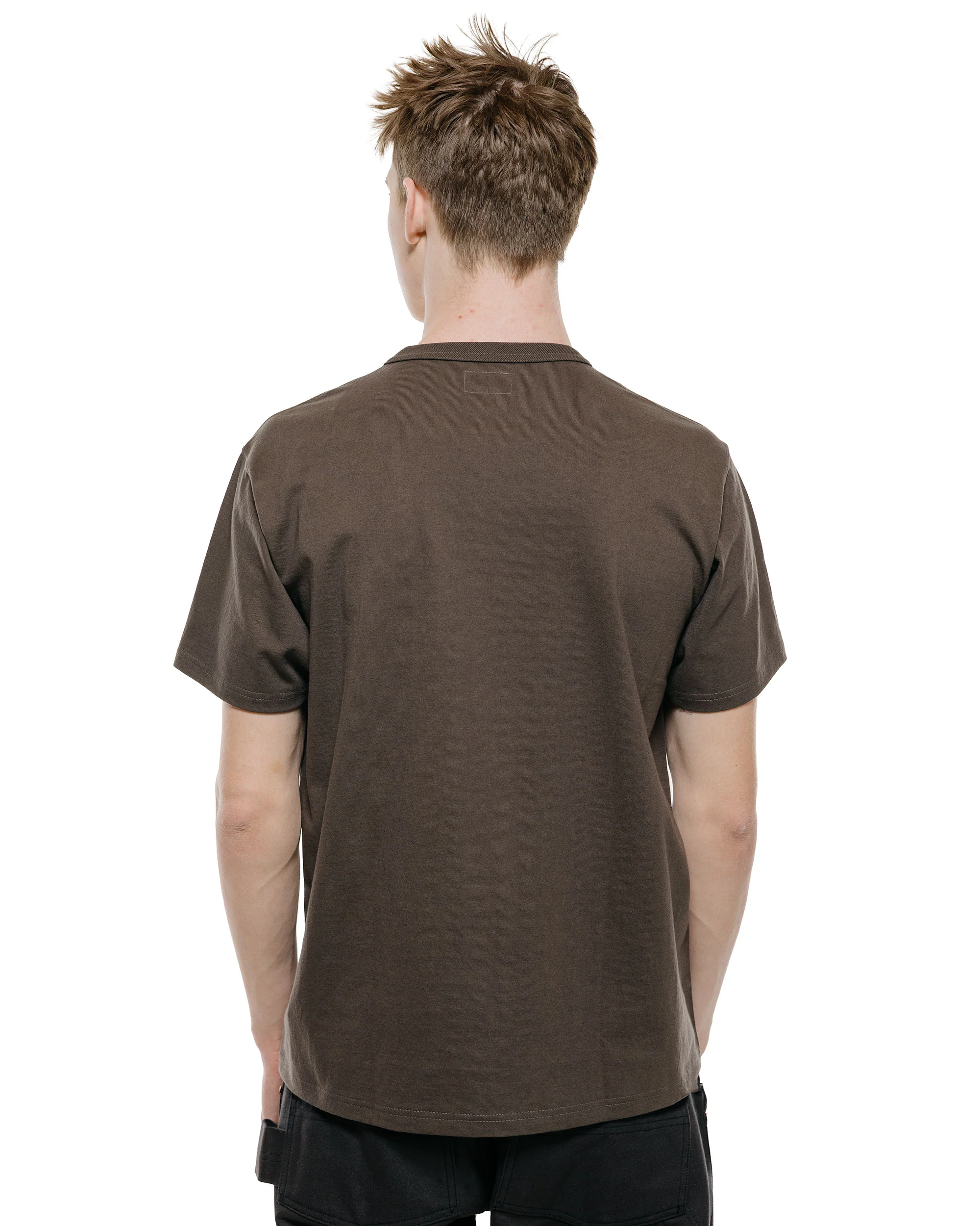 The Real McCoy's MC22006 Pocket Tee Charcoal - Image 3