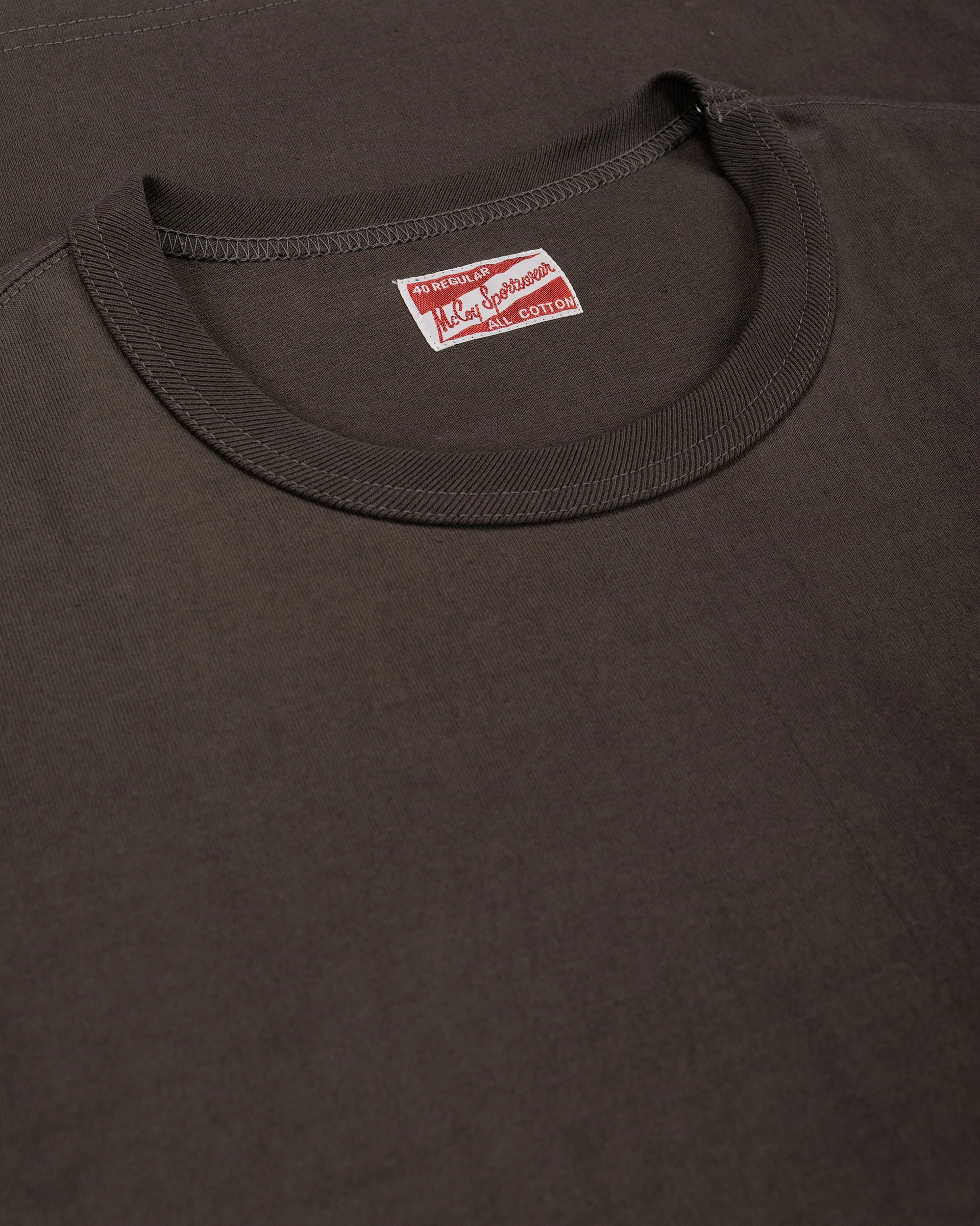 The Real McCoy's MC22006 Pocket Tee Charcoal - Image 4