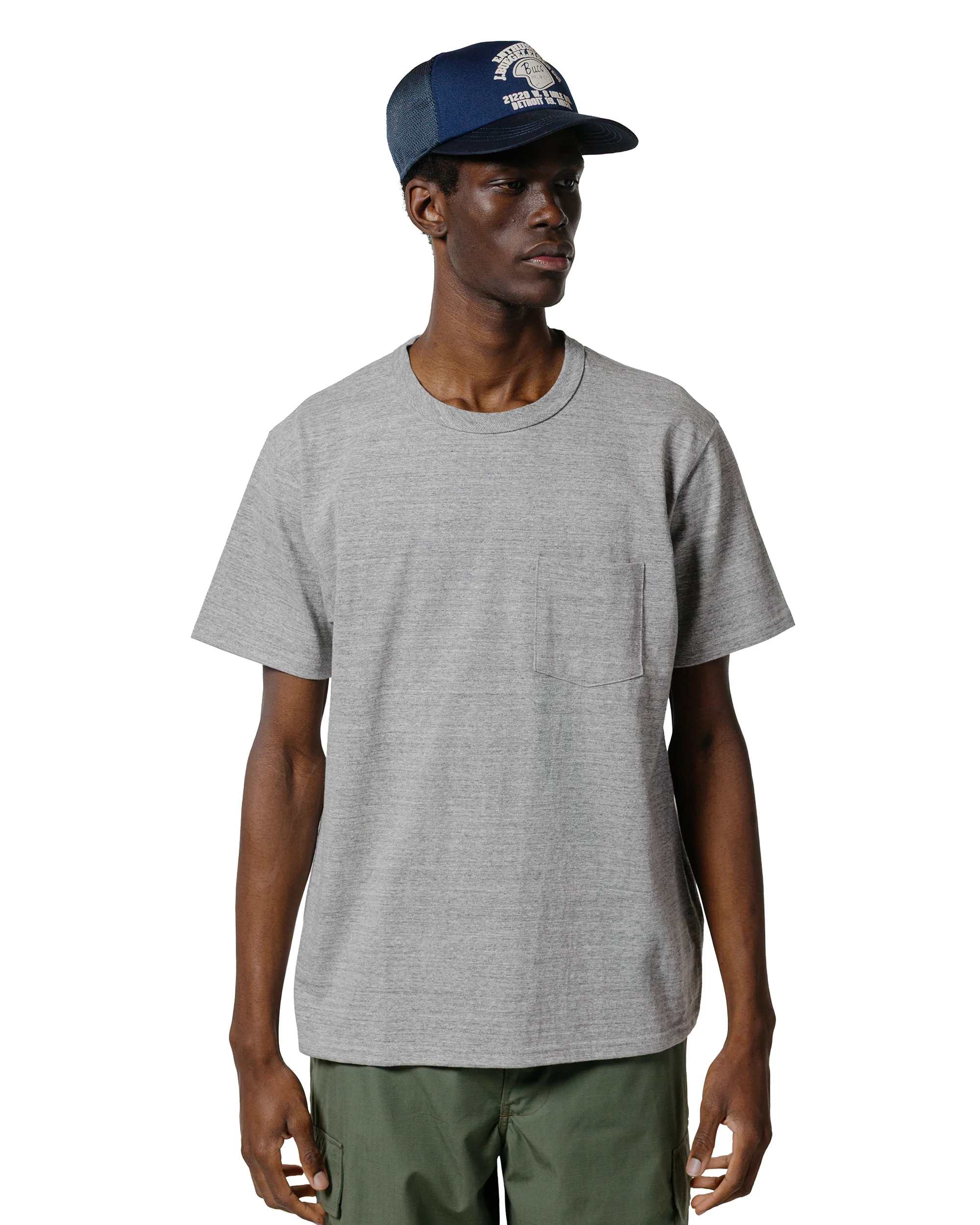 The Real McCoy's MC22006 Pocket Tee Gray - Image 2