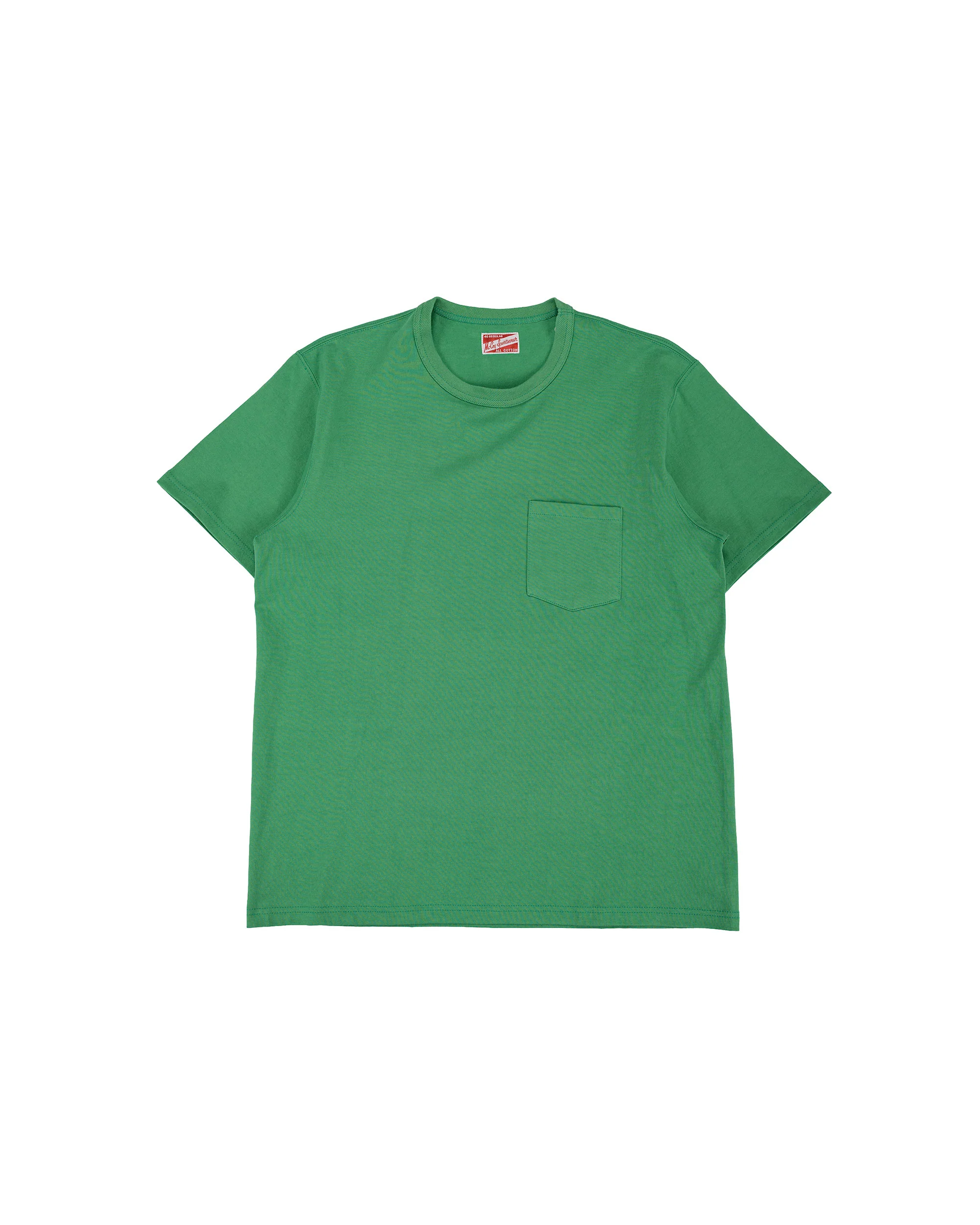 The Real McCoy's MC22006 Pocket Tee Kelly Green