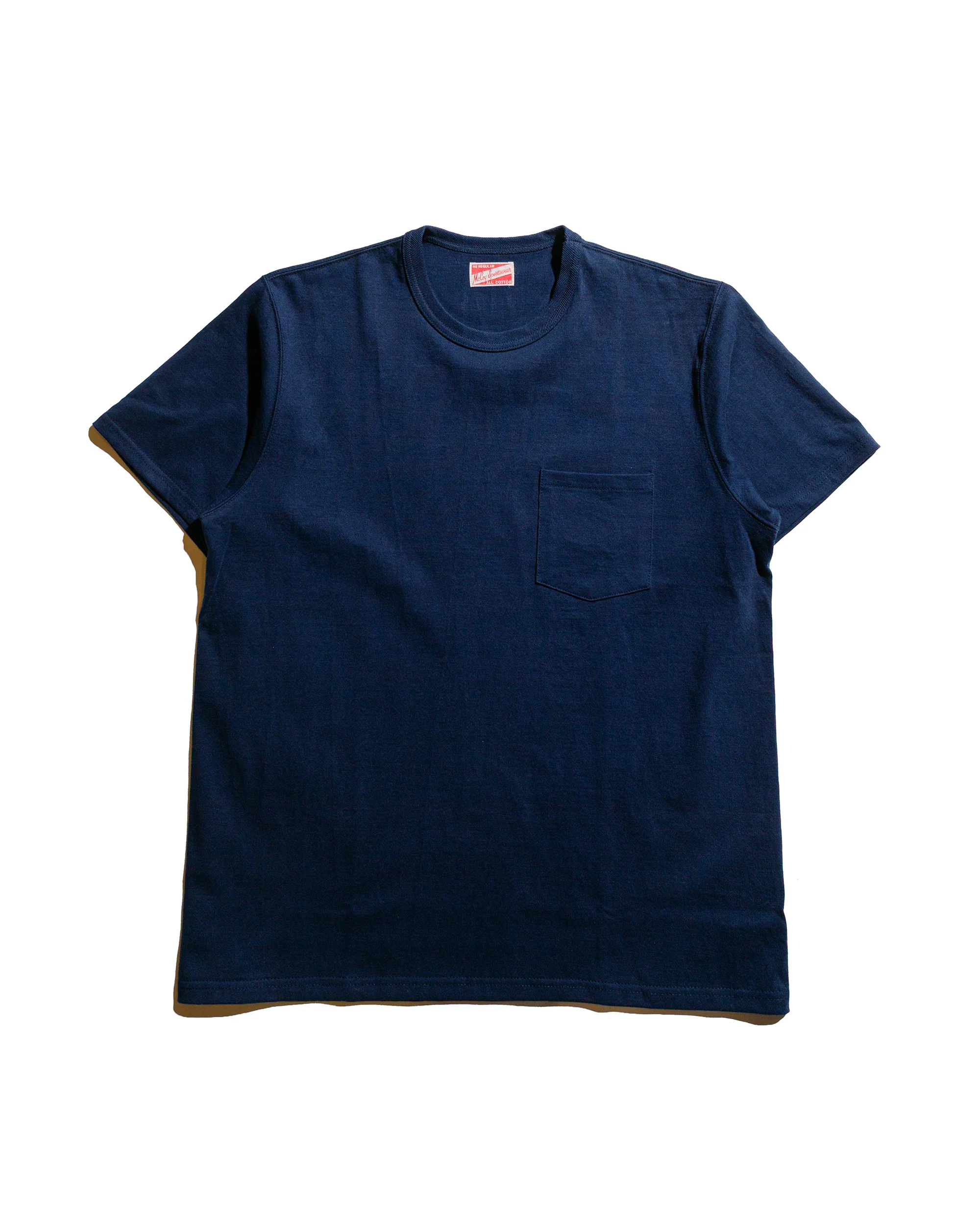 The Real McCoy's MC22006 Pocket Tee Navy
