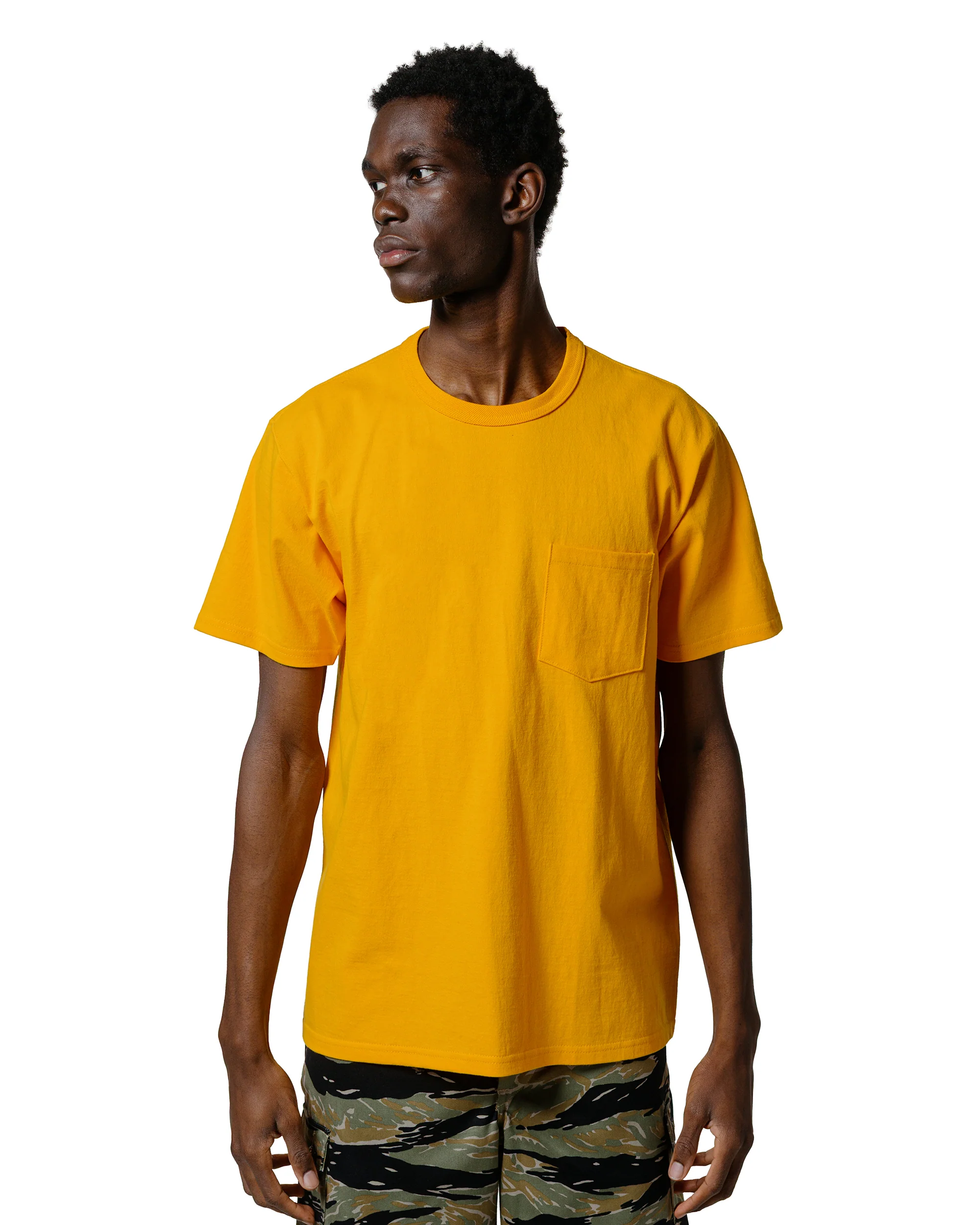 The Real McCoy's MC22006 Pocket Tee Yellow - Image 2