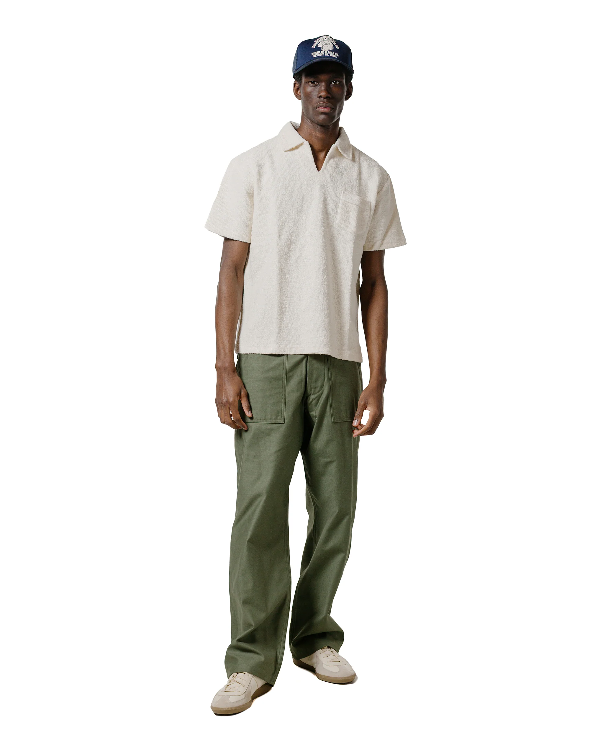 The Real McCoy's MC23017 Cotton Pile Skipper White - Image 4