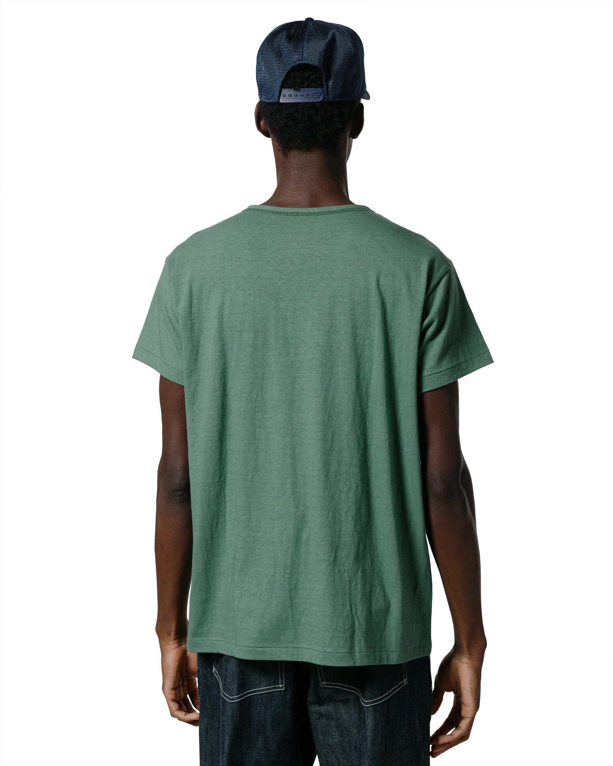 The Real McCoy's MC24014 Undershirt, Cotton, Summer Green - Image 3