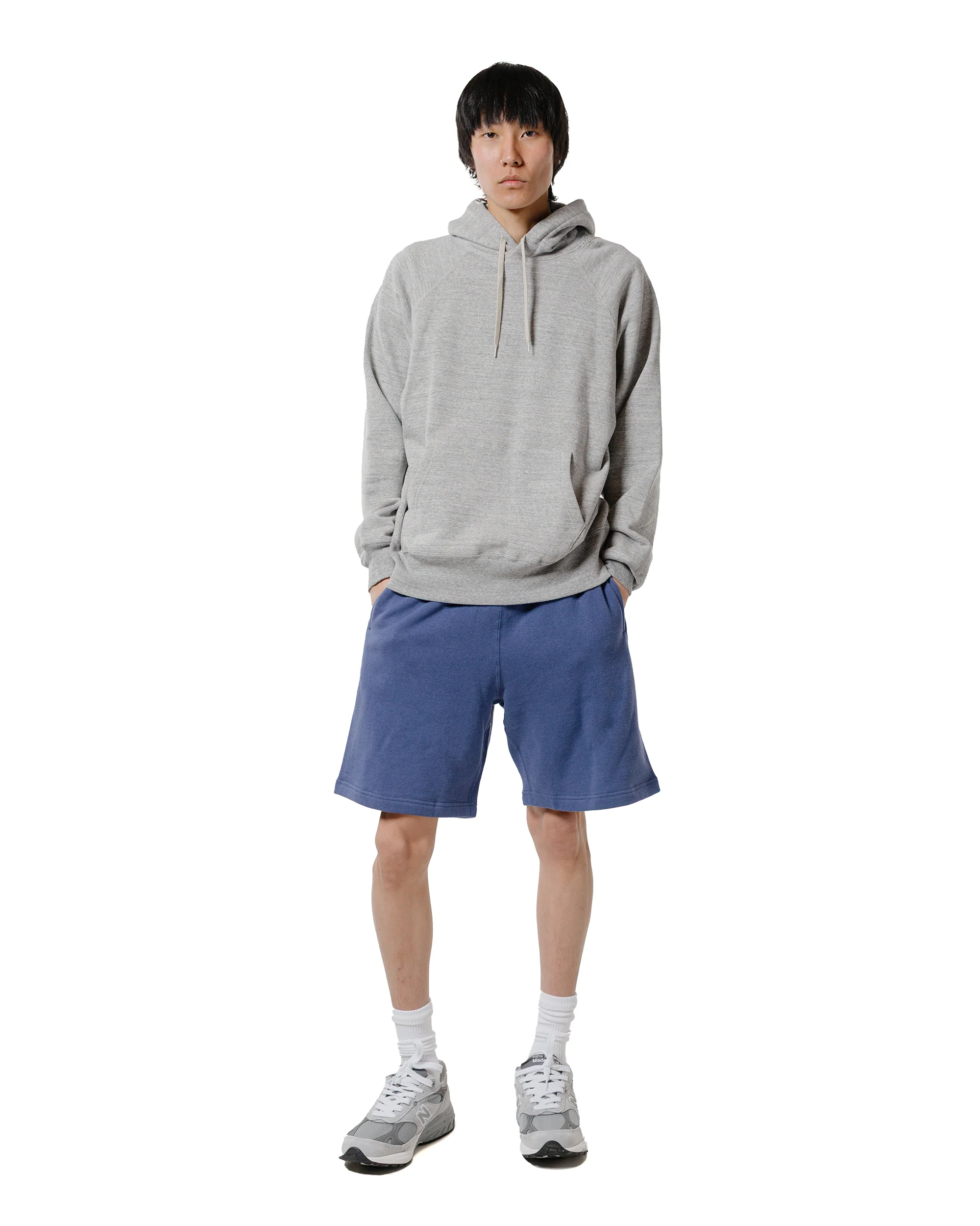 The Real McCoy's MC24121 9oz. Loopwheel Sweat Shorts MQ Navy - Image 4