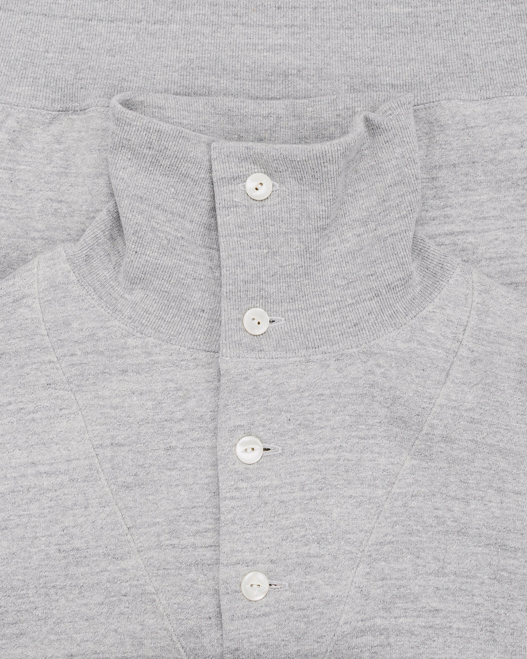 The Real McCoy's MC25110 10 oz. Loopwheel Cruiser Sweatshirt Gray - Image 5